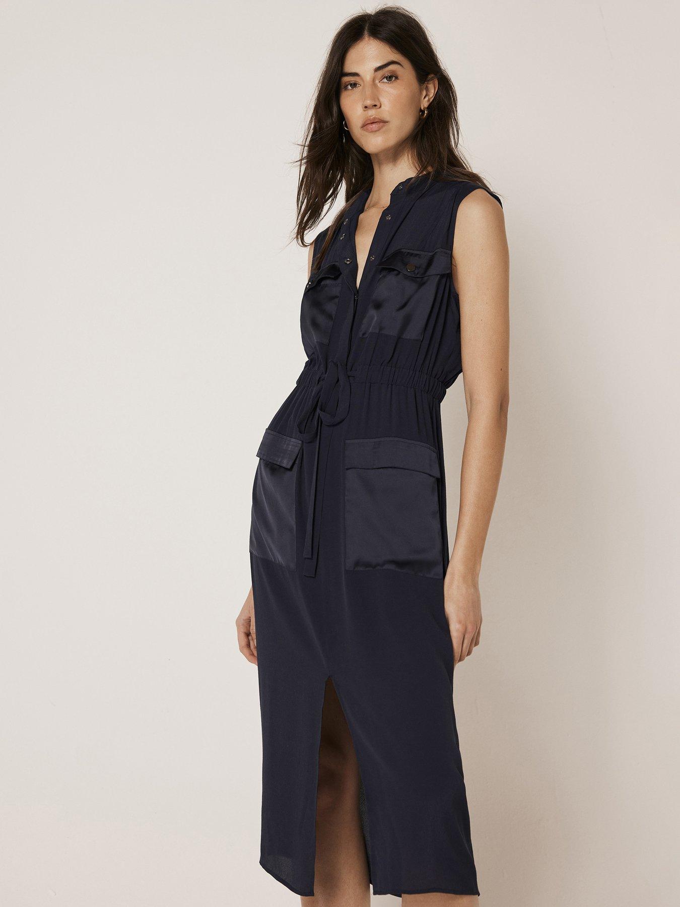 Mint Velvet Utility Midi Shirt Dress | Very.co.uk
