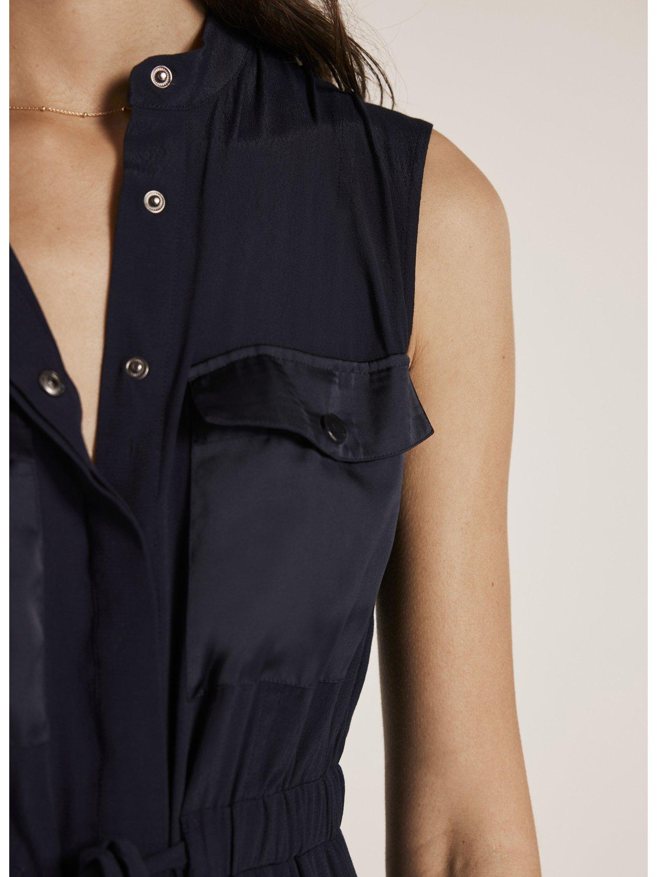 Mint Velvet Utility Midi Shirt Dress | Very.co.uk