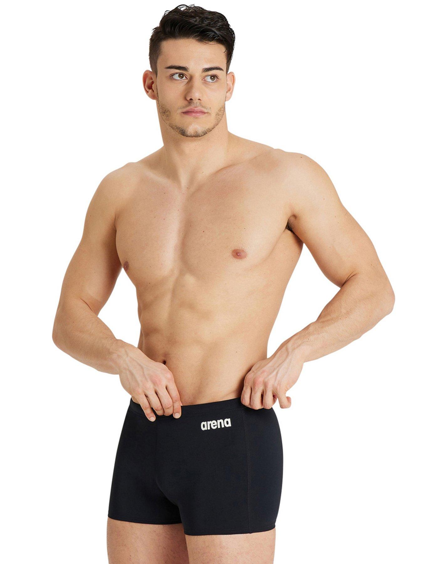 undefined Men's Team Swim Short Solid - Black/White