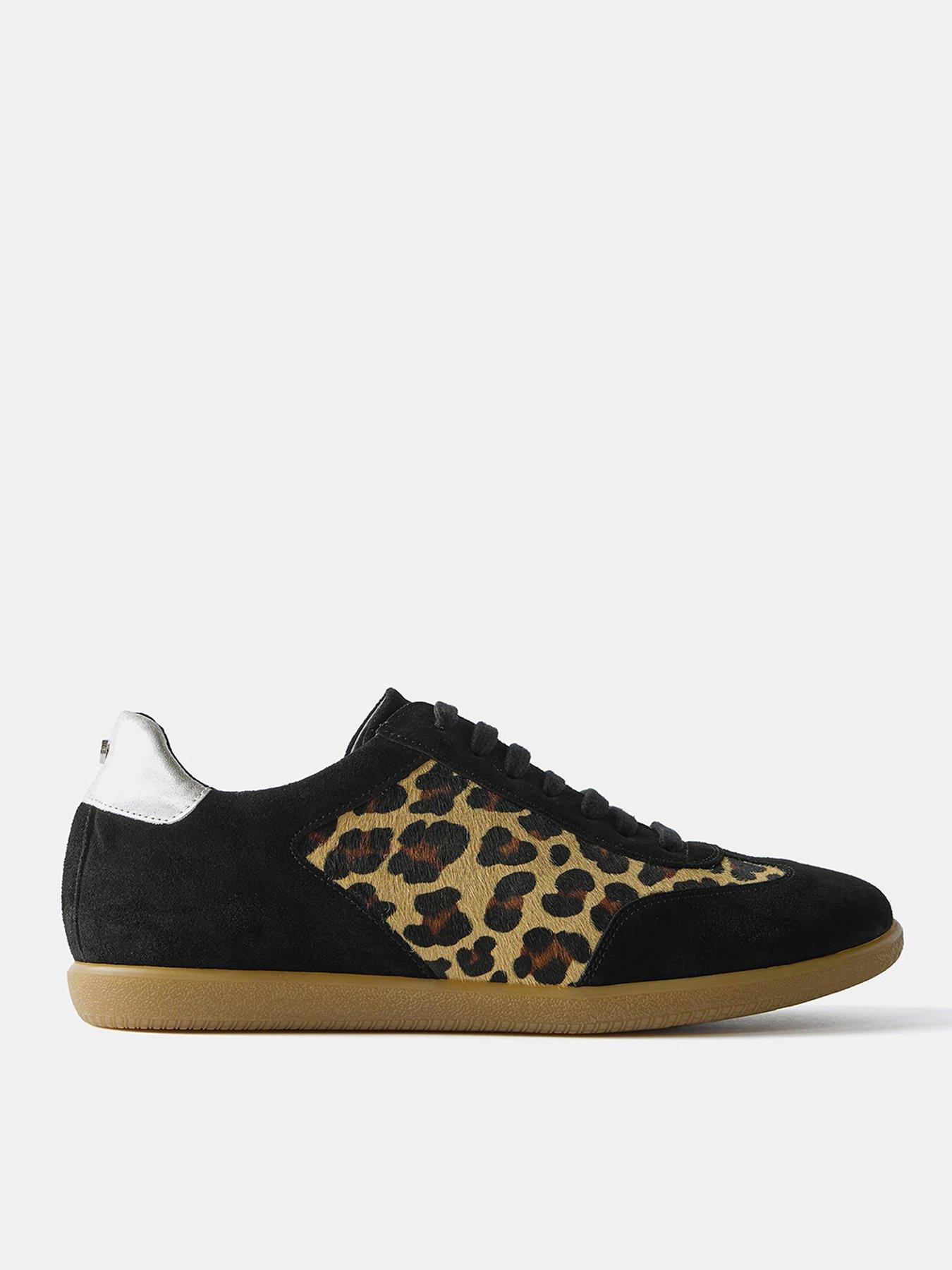 undefined Sonny Textured Leopard Trainer - Natural