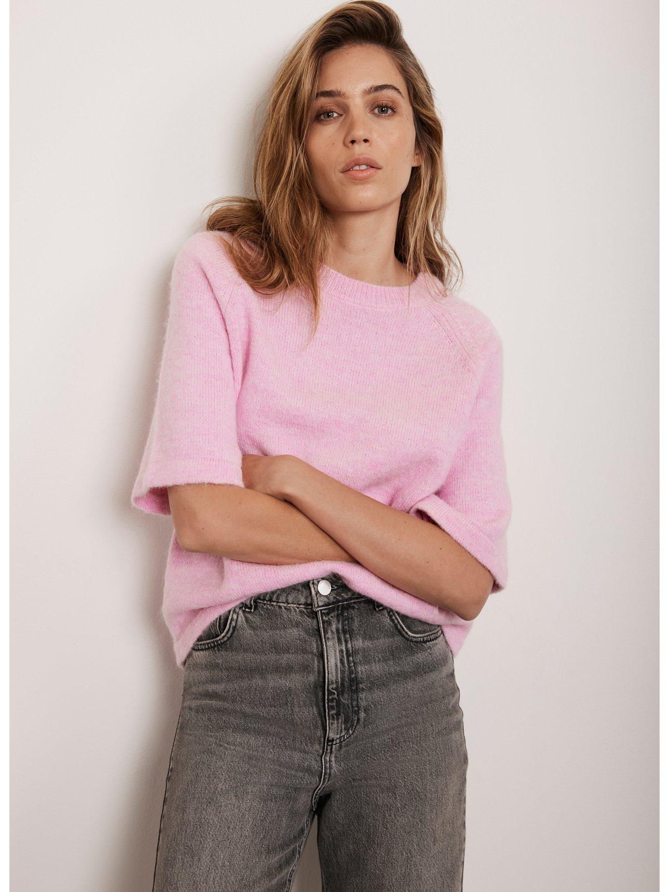 Mint Velvet Pink Wool Blend Knit Top Very