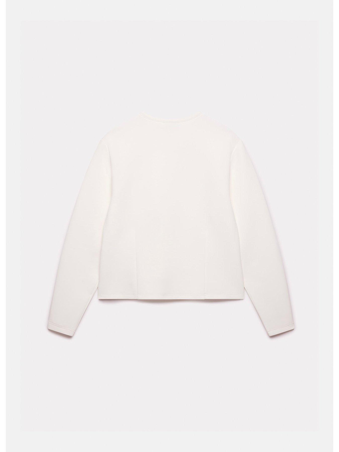 Mint Velvet Ivory Structured Sweatshirt | Very.co.uk