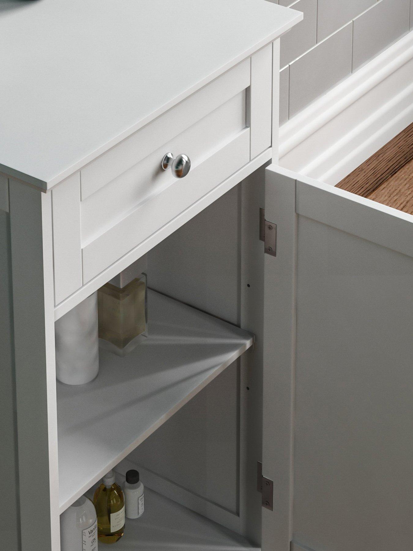 Image 4 of 6 of Bath Vida Priano 1 Door 1 Drawer Freestanding Cabinet