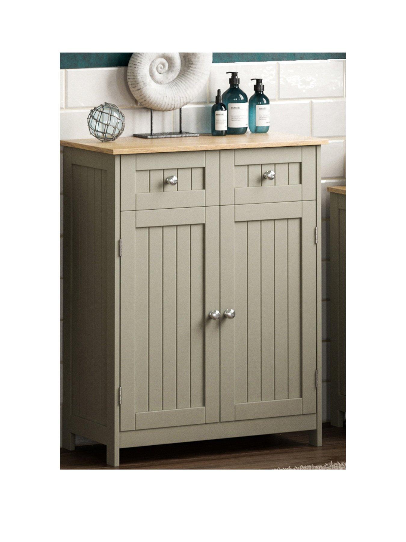 undefined Priano 2 Drawer 2 Door Freestanding Cabinet