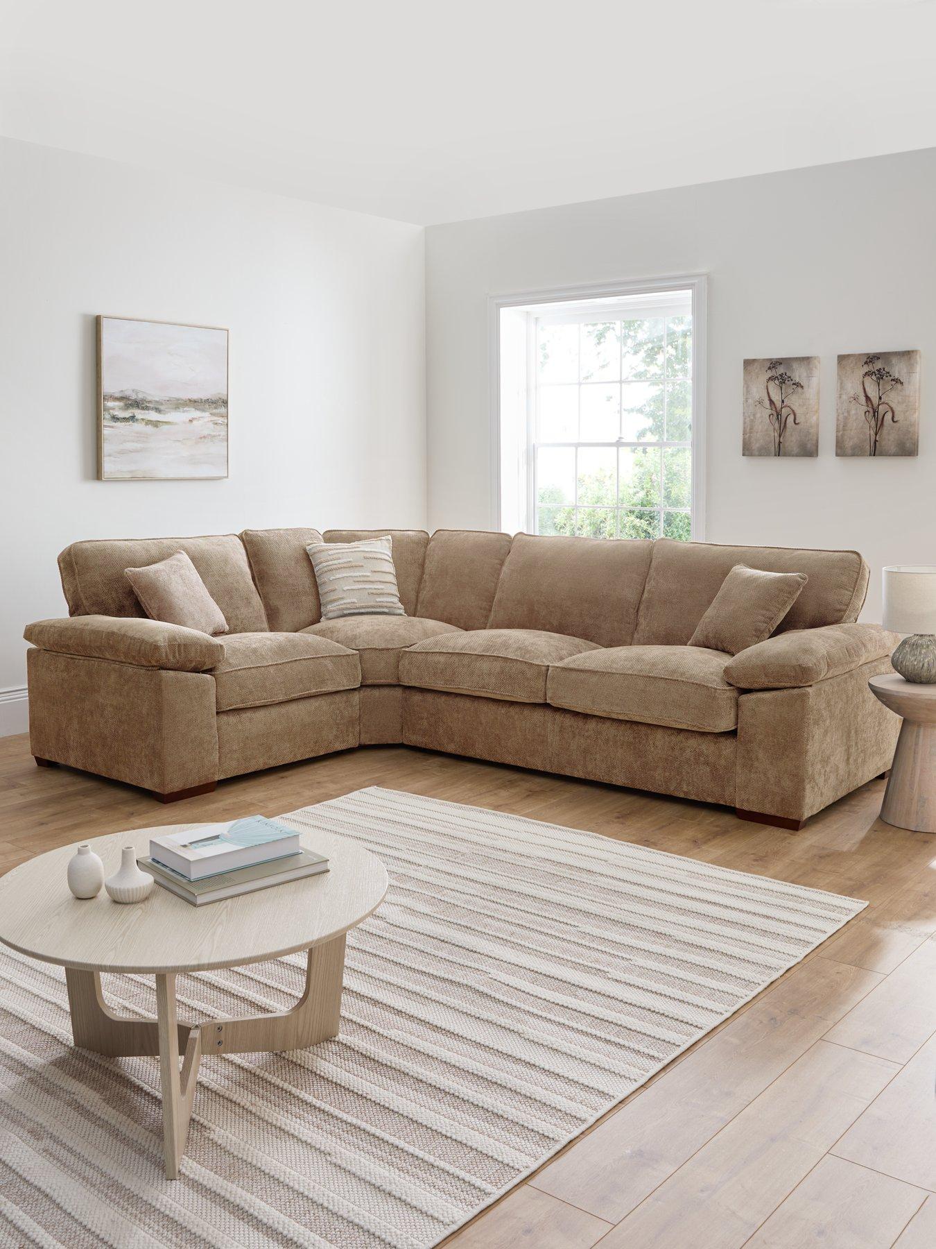 Very Home Tuscany Fabric Left Hand Corner Sofa - Made to Order in the UK