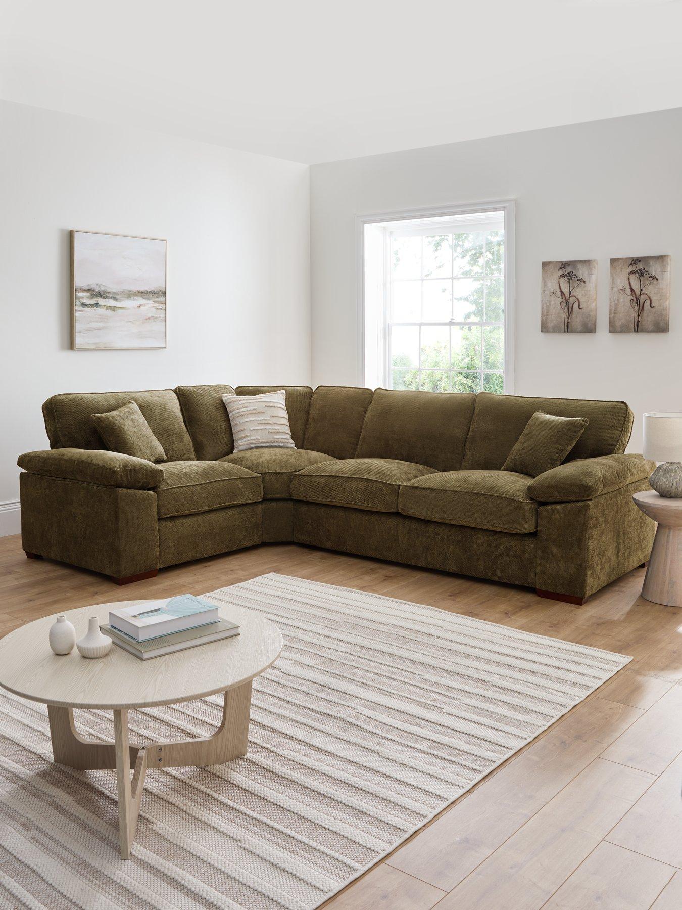 Very Home Tuscany Fabric Left Hand Corner Sofa - Made to Order in the UK
