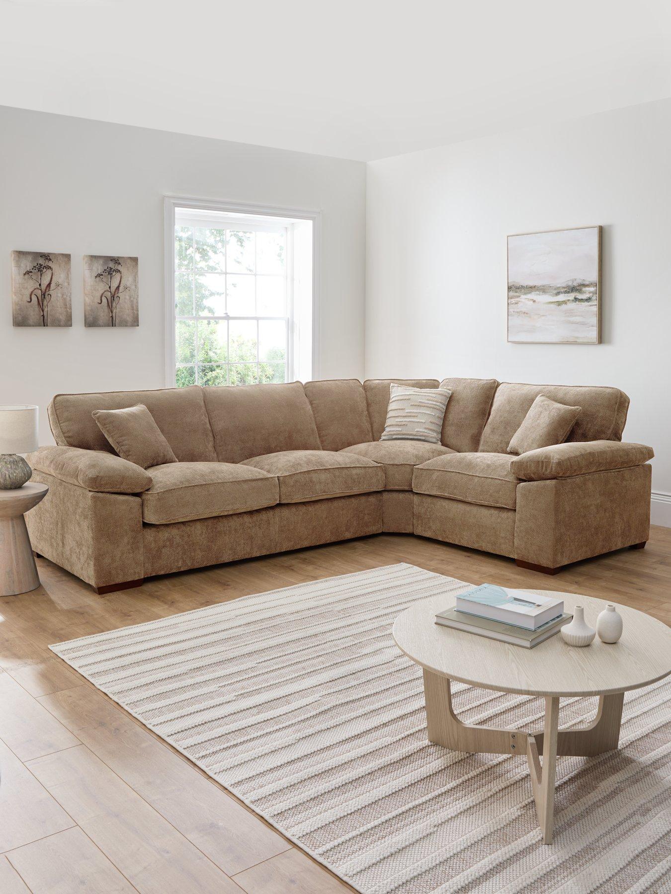 The Very Collection: Tuscany Fabric Right Hand Corner Sofa - Made to Order in the UK - FSC&reg; Certified