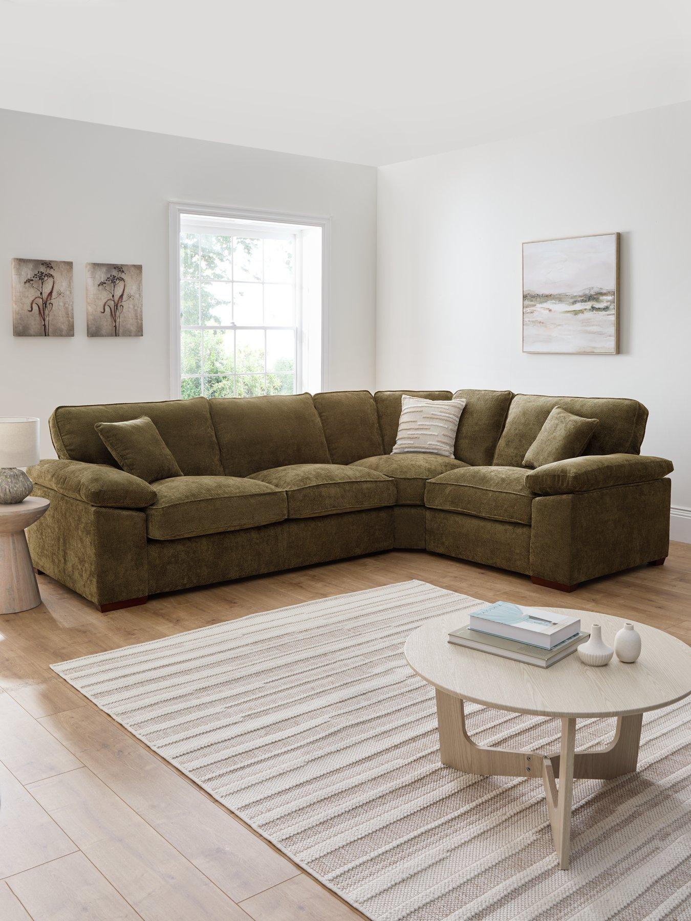 The Very Collection Tuscany Fabric Right Hand Corner Sofa - Made to Order in the UK - FSC® Certified