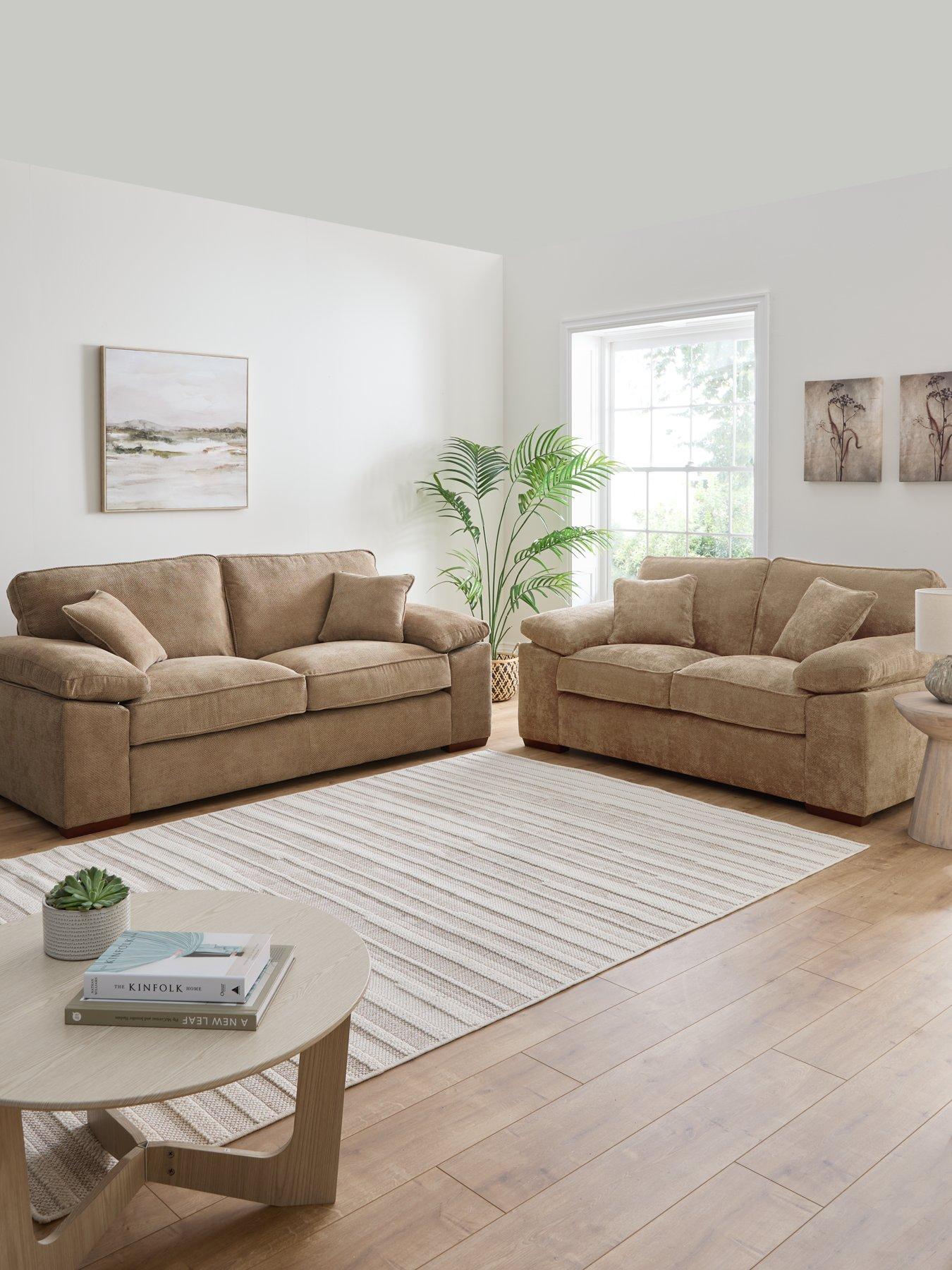 Very Home Tuscany Fabric 3 + 2 Seater Sofa Set (Buy  &  SAVE!) - Made to Order in the UK