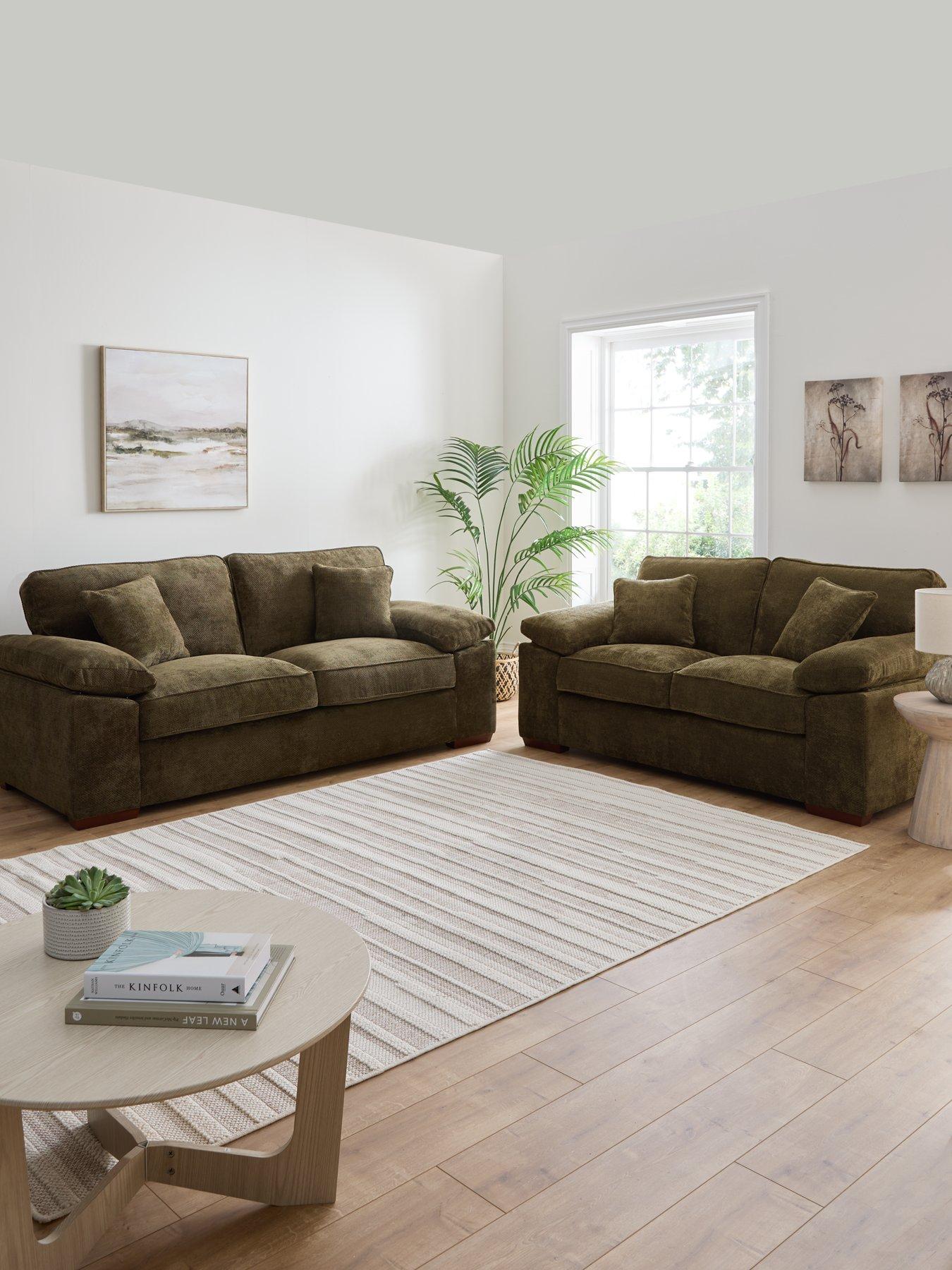 Very Home Tuscany Fabric 3 + 2 Seater Sofa Set (Buy  &  SAVE!) - Made to Order in the UK