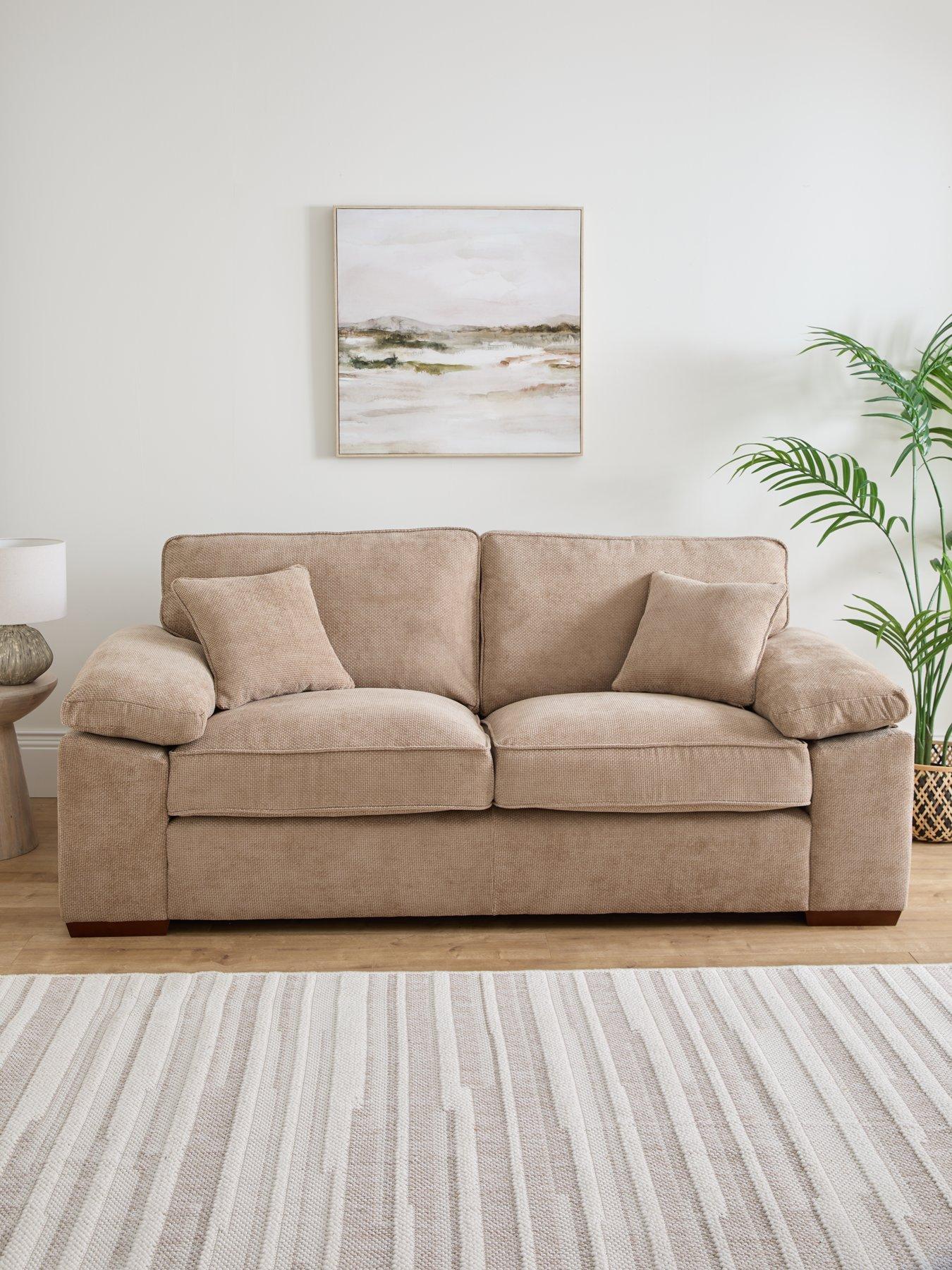 undefined Tuscany Fabric 3 Seater Sofa
