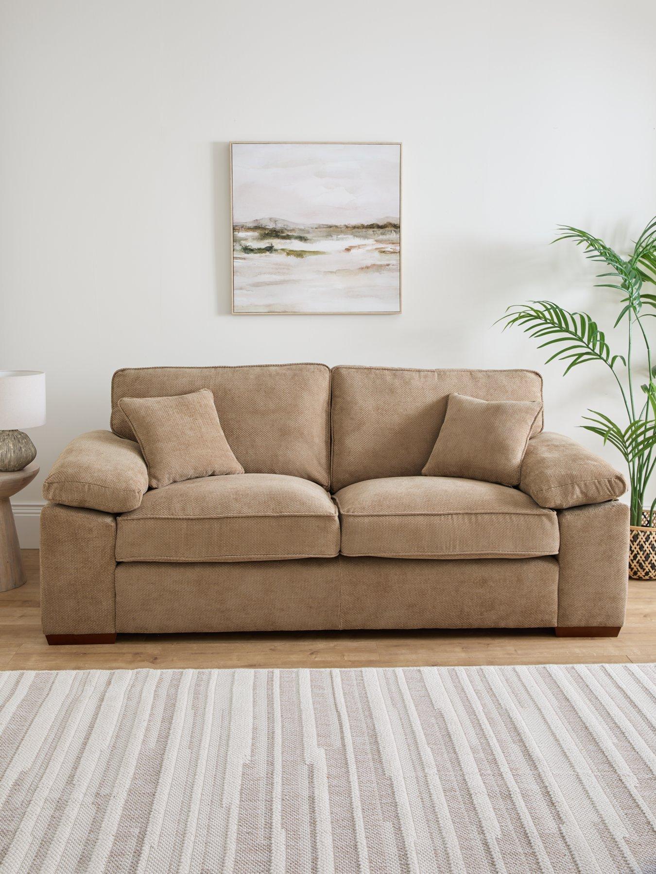 Very Home Tuscany Fabric 3 Seater Sofa - Made to Order in the UK