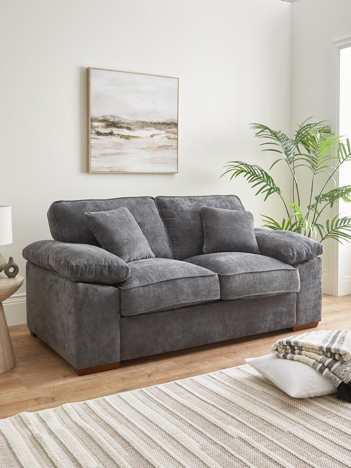 Product photograph of Very Home Tuscany Fabric 2 Seater Deluxe Sofa Bed from very.co.uk