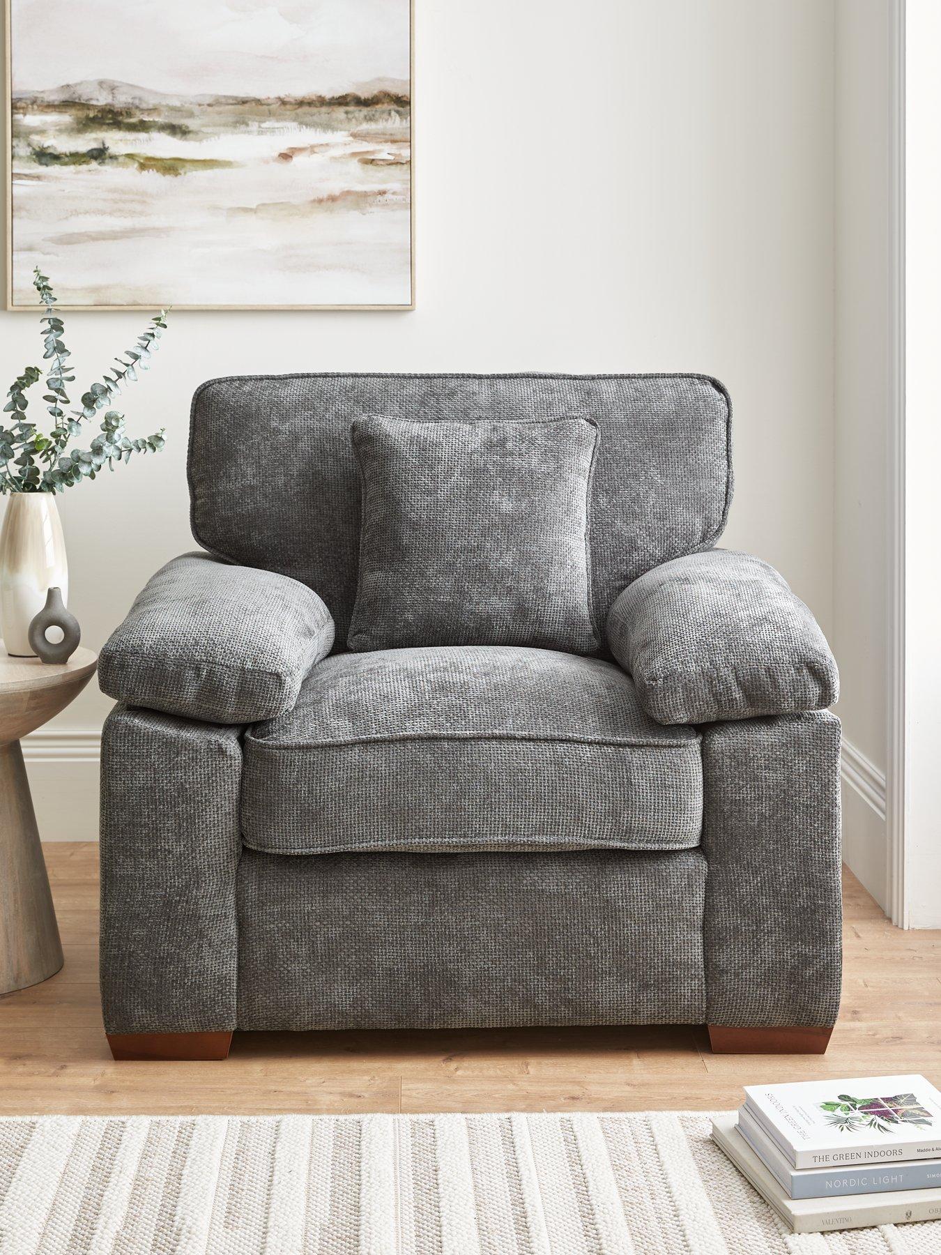 Product photograph of Tuscany Fabric Armchair from very.co.uk