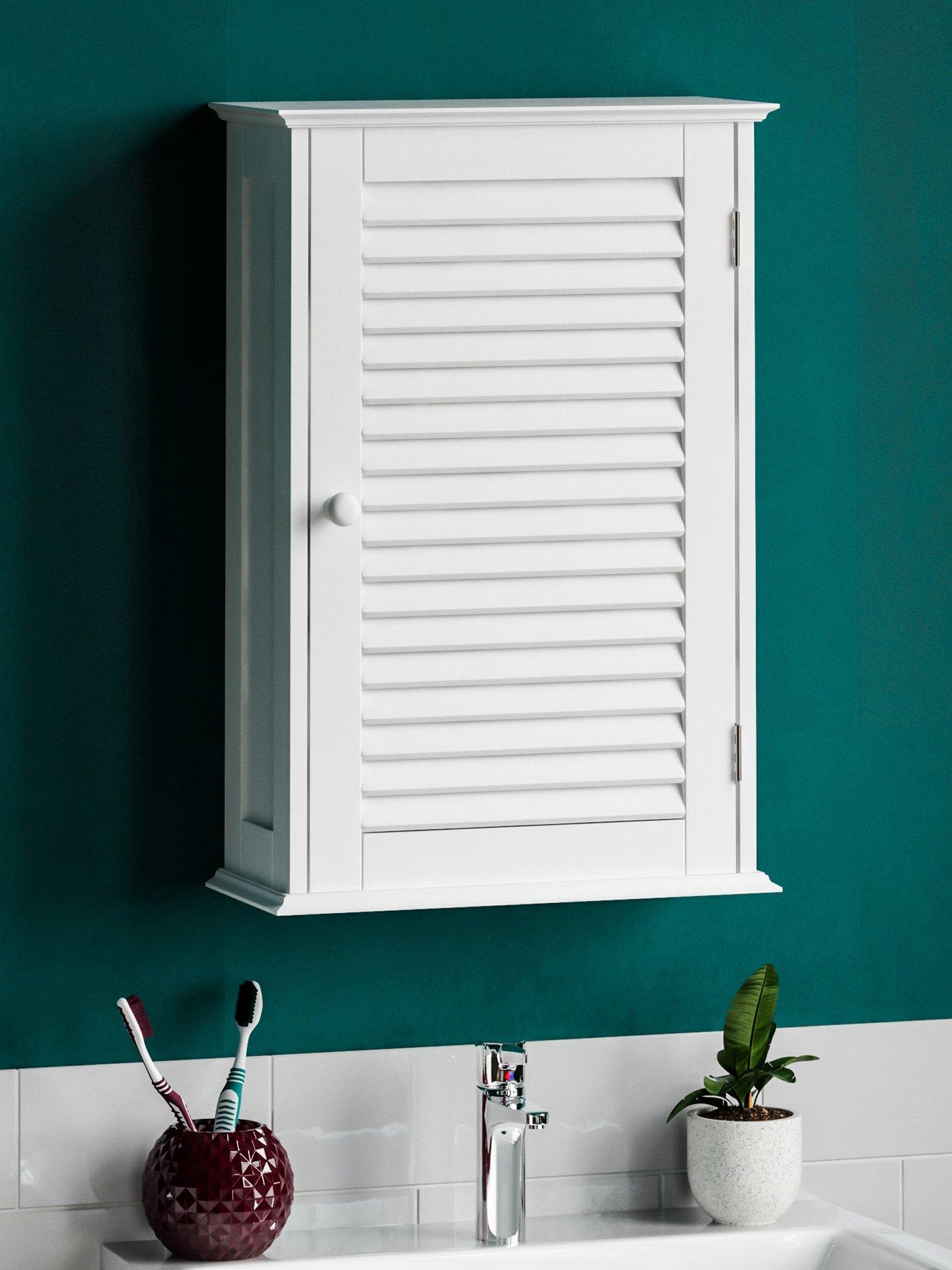 Product photograph of Bath Vida Liano 1 Door Wall Cabinet from very.co.uk