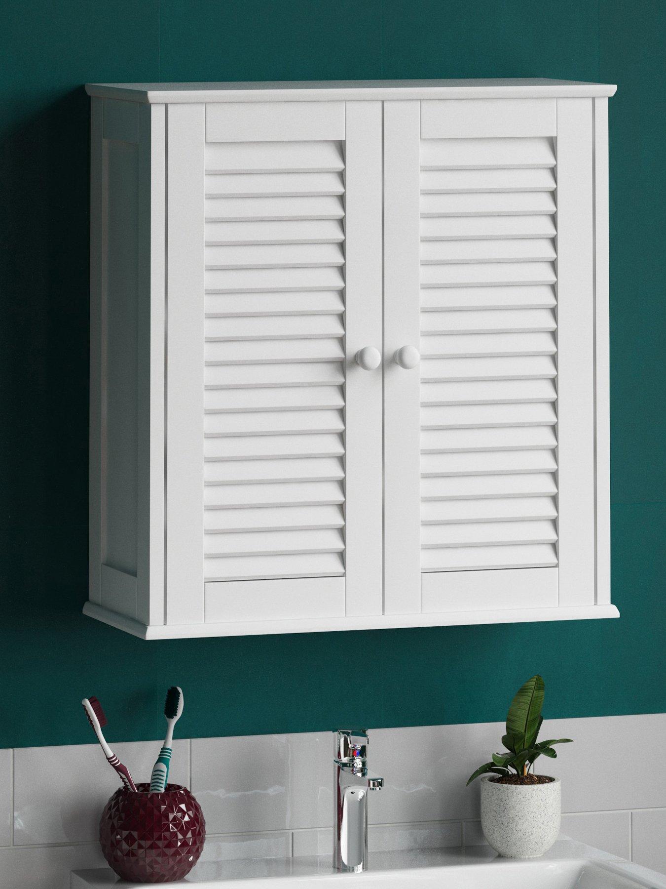 Product photograph of Bath Vida Liano 2 Door Wall Cabinet from very.co.uk