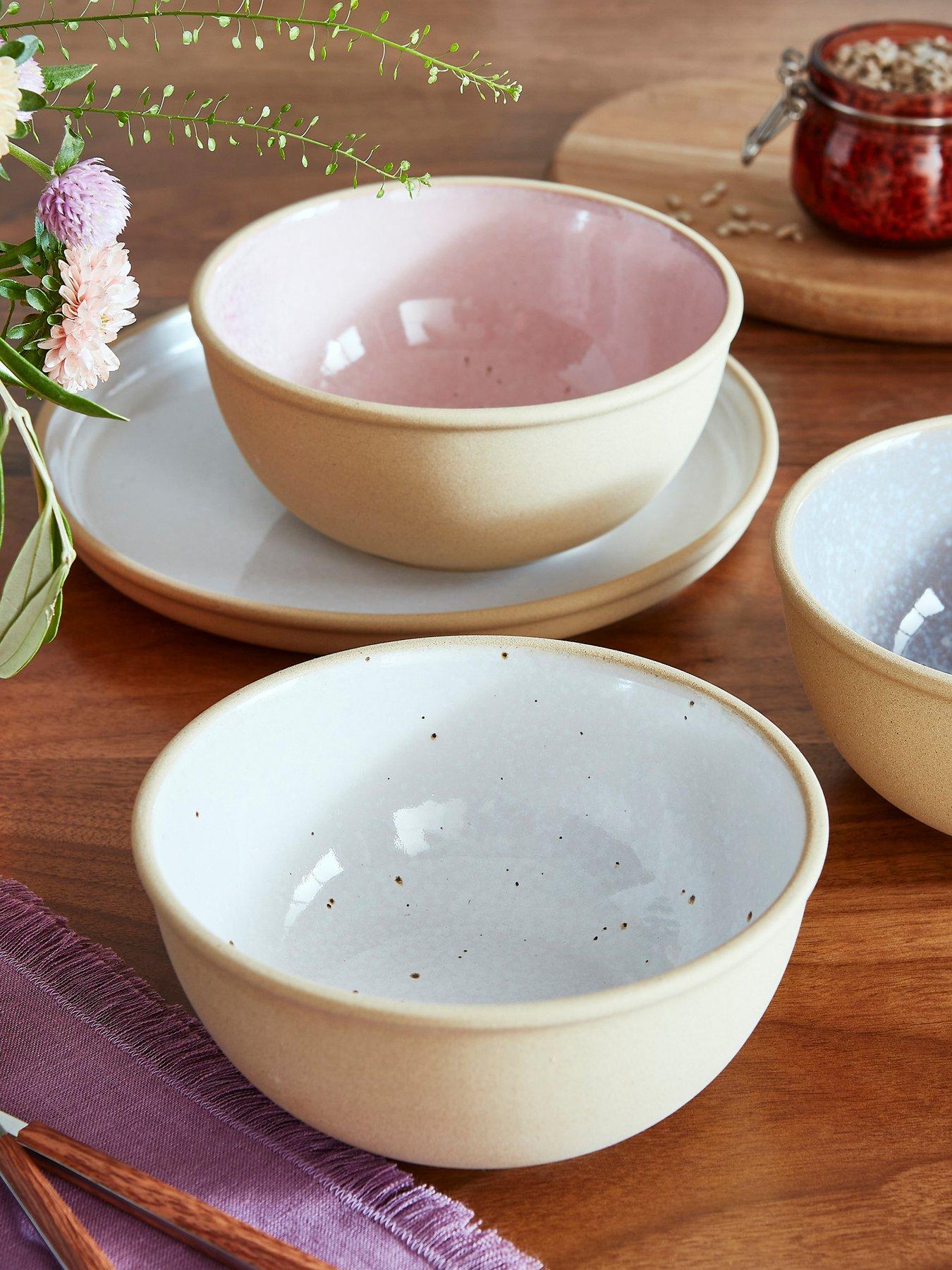 Image 1 of 7 of Portmeirion Minerals Collection &ndash; Set of 4 Moonstone Medium Bowls