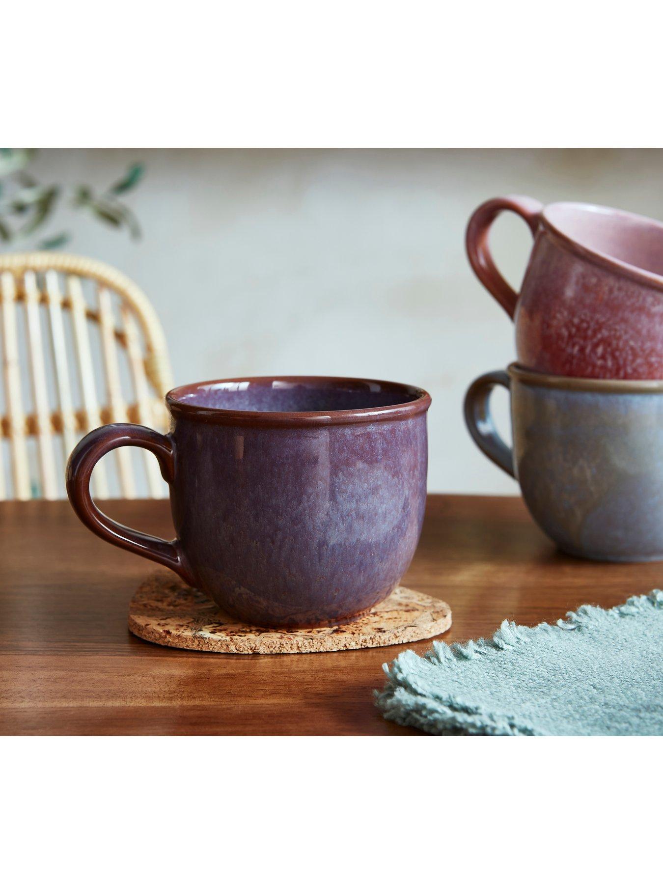 Image 7 of 7 of Portmeirion Minerals Collection &ndash; Set of 4 Amethyst Mugs