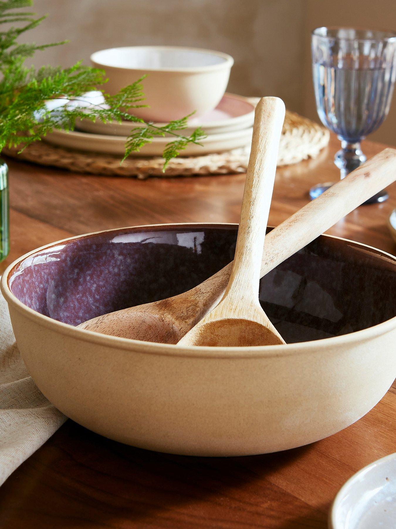 Product photograph of Portmeirion Minerals Collection Ndash Amethyst Serving Bowl from very.co.uk