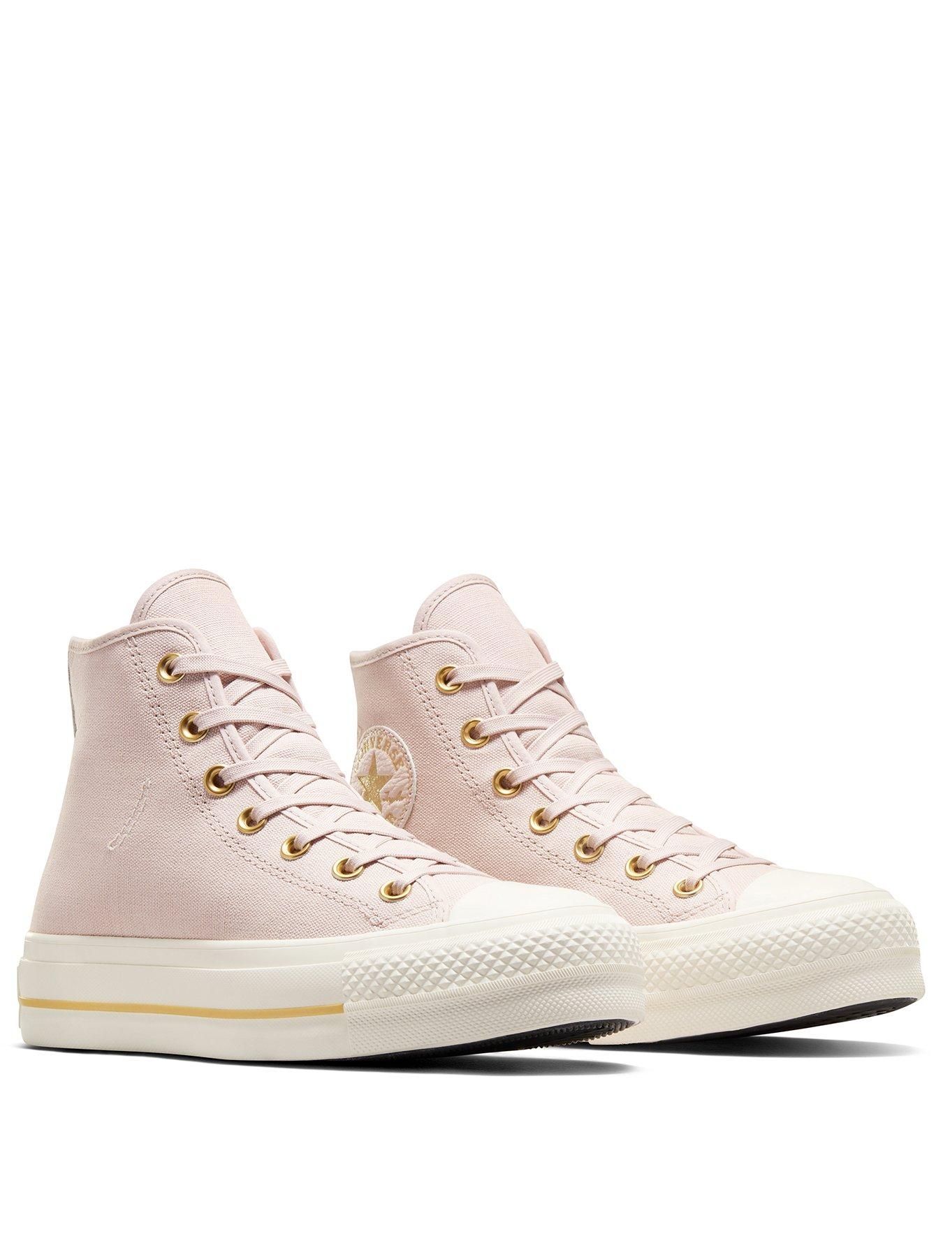 Image 2 of 7 of Converse Womens Lift Modern Tailored Canvas Hi Top C11trainers - Stone