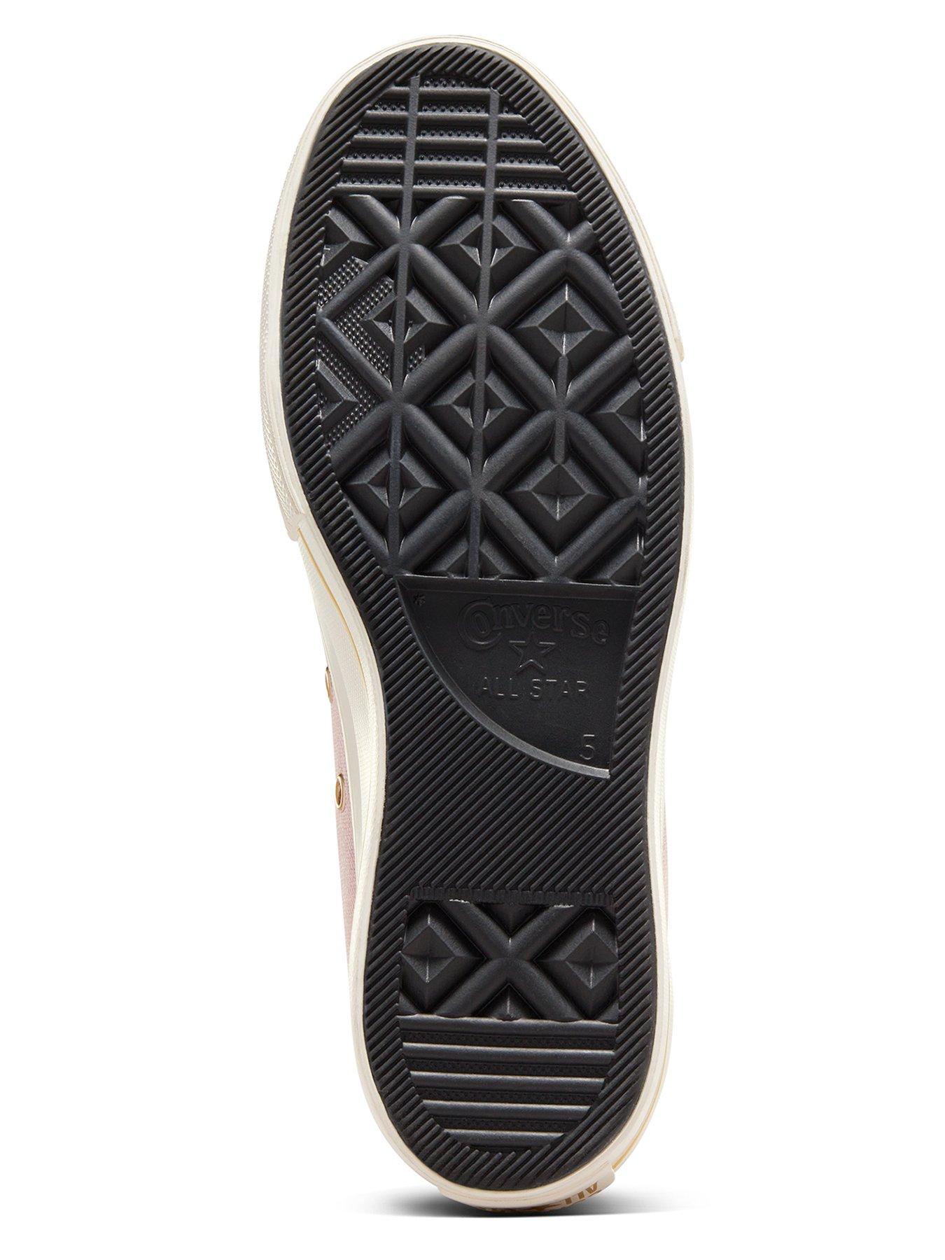 Image 5 of 7 of Converse Womens Lift Modern Tailored Canvas Hi Top C11trainers - Stone