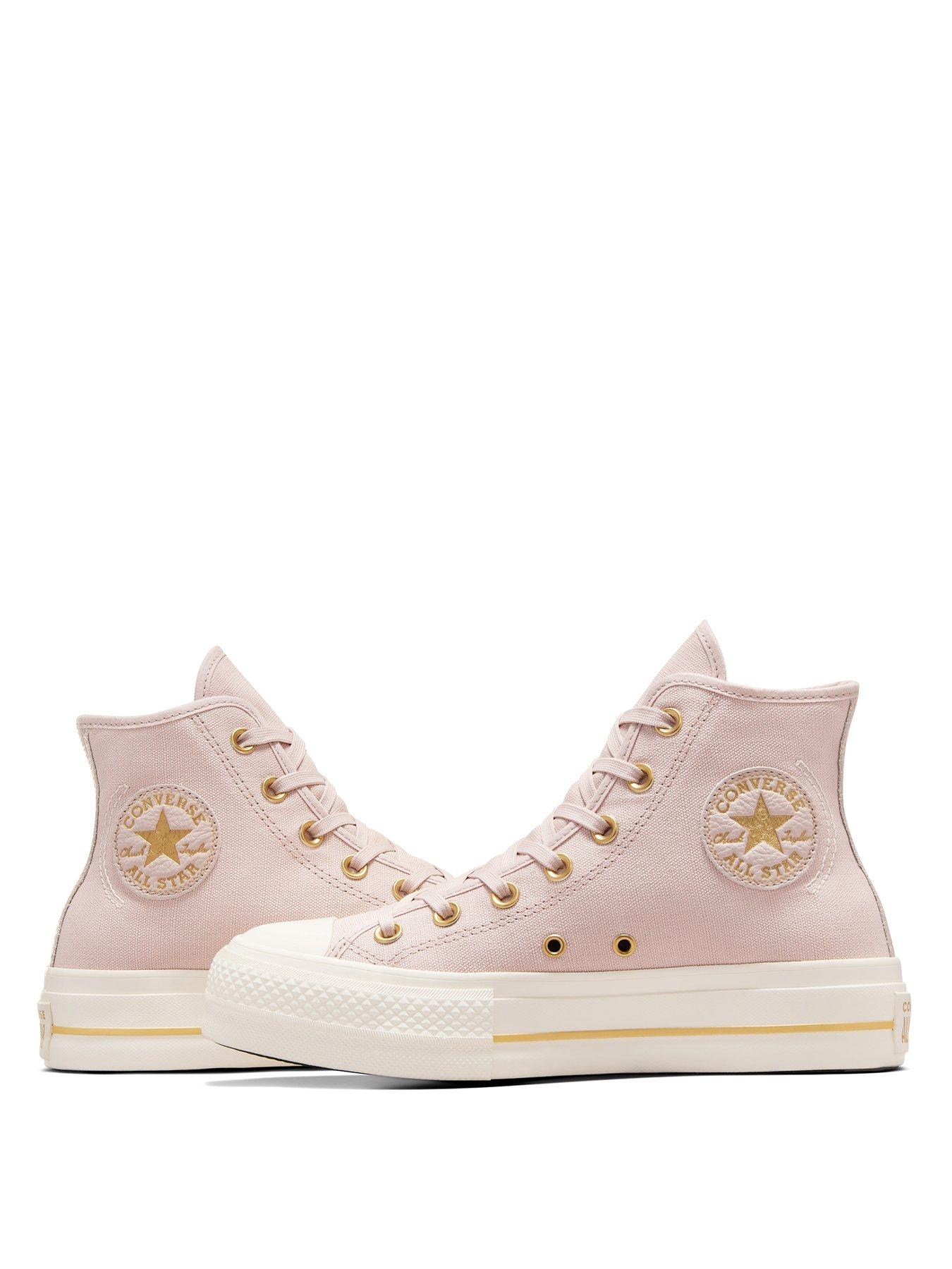 Image 7 of 7 of Converse Womens Lift Modern Tailored Canvas Hi Top C11trainers - Stone