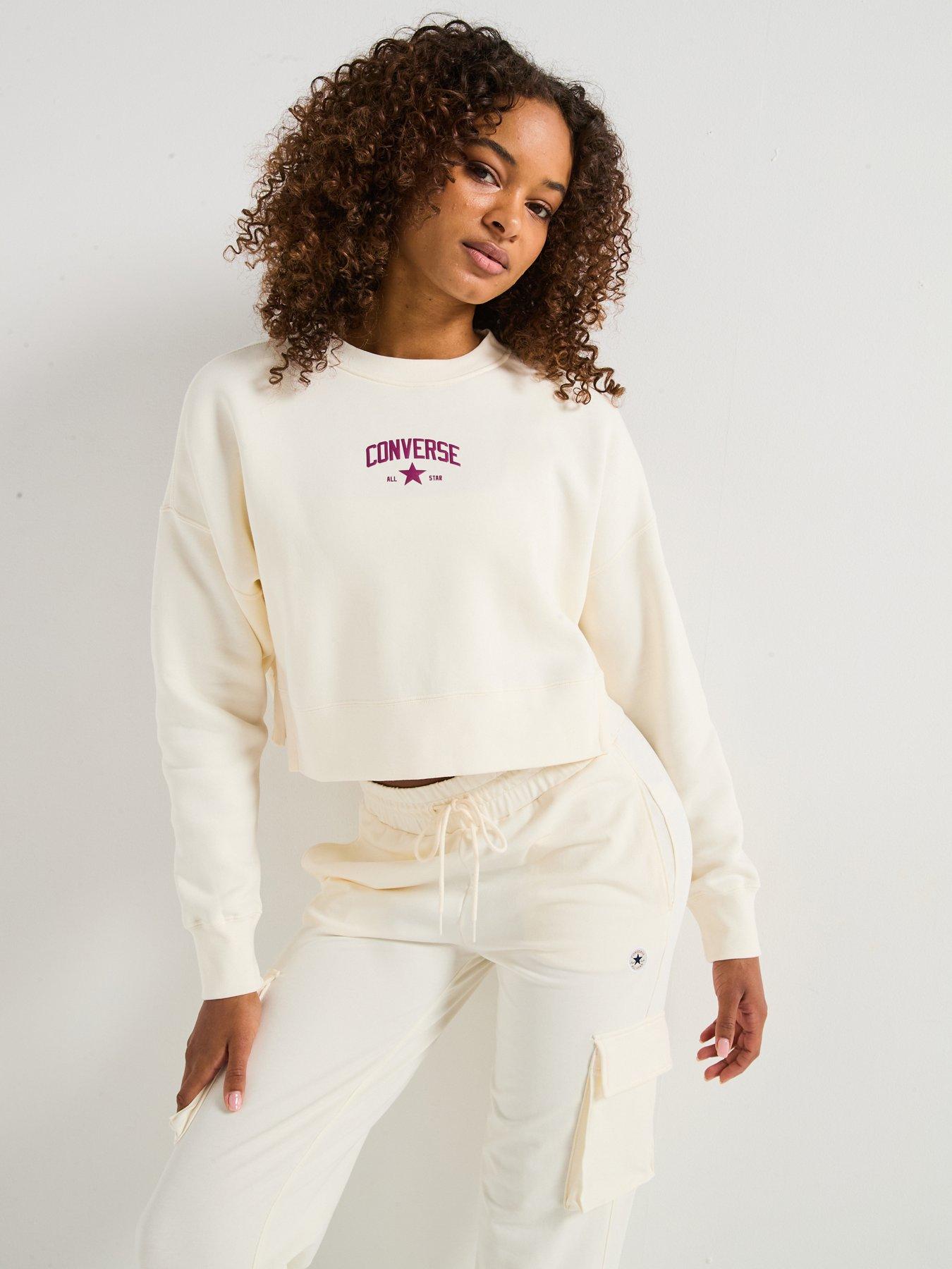 undefined Womens Crew Sweat - White