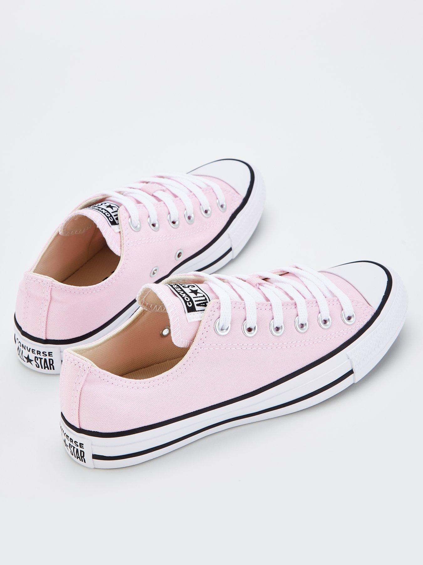 Pale pink converse womens shop