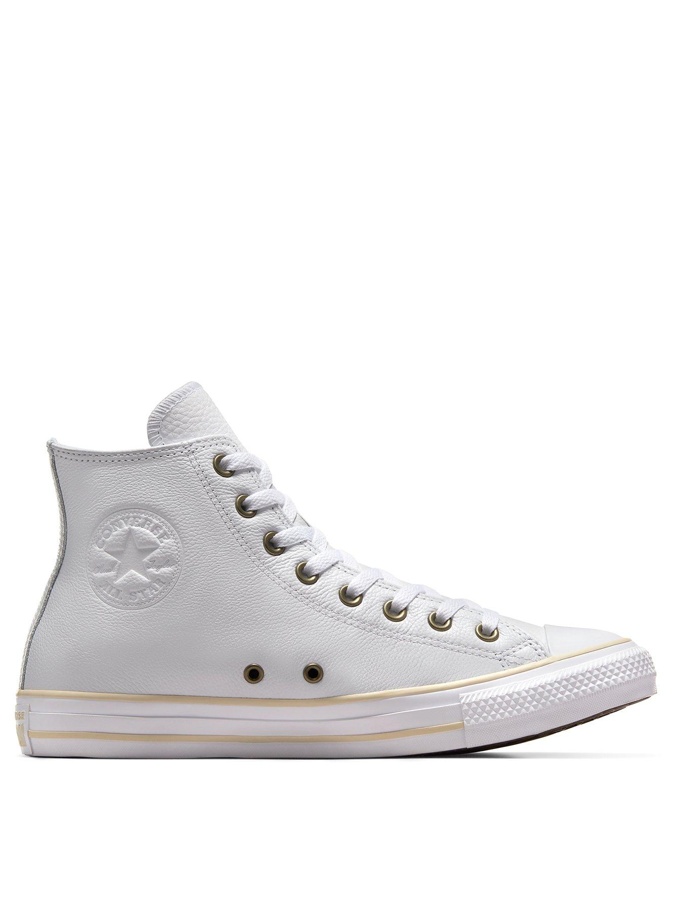 Men s White Converse Trainers Very