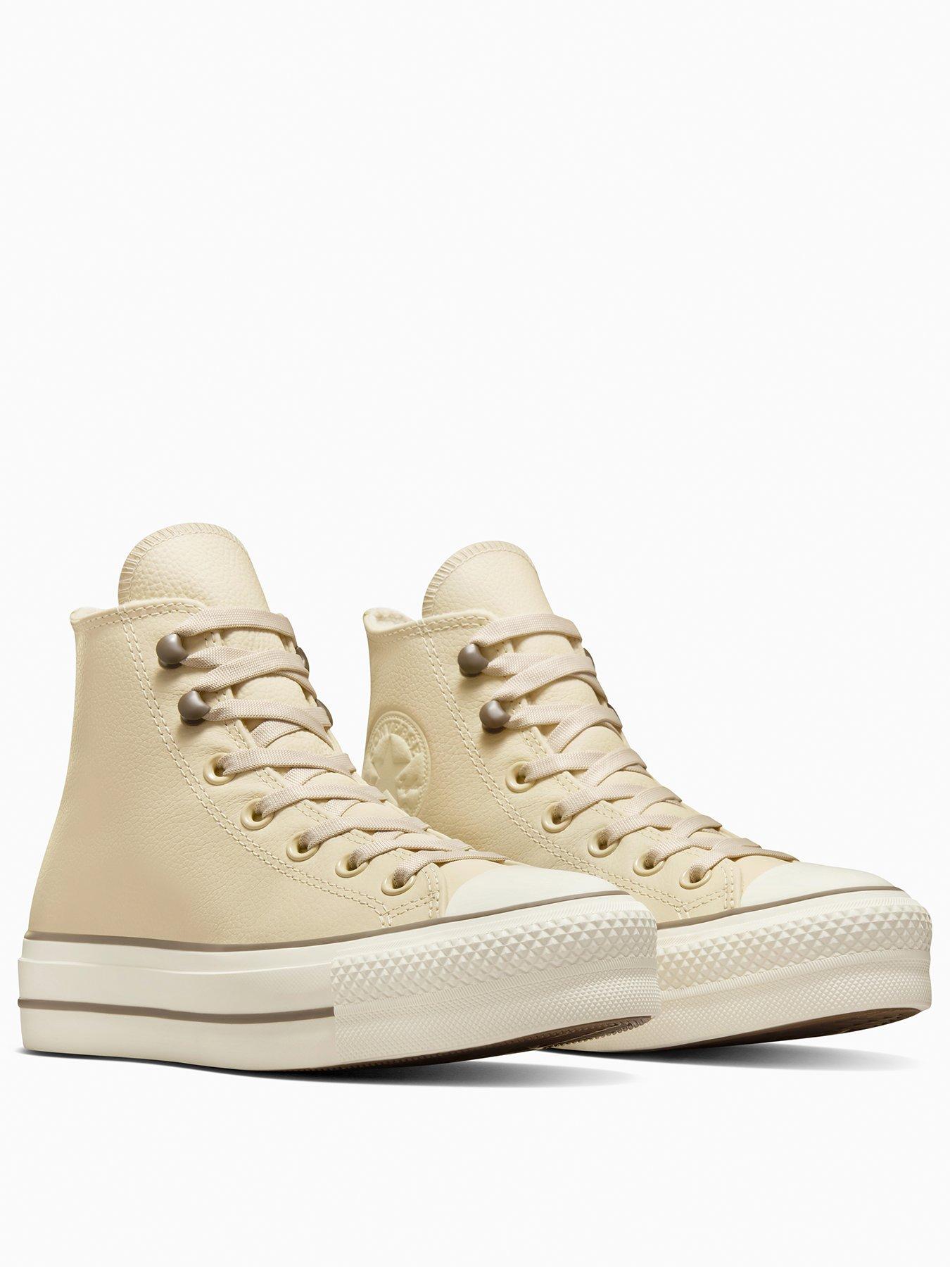 Converse Womens Weatherized Leather Chuck Taylor All Star Hi Top