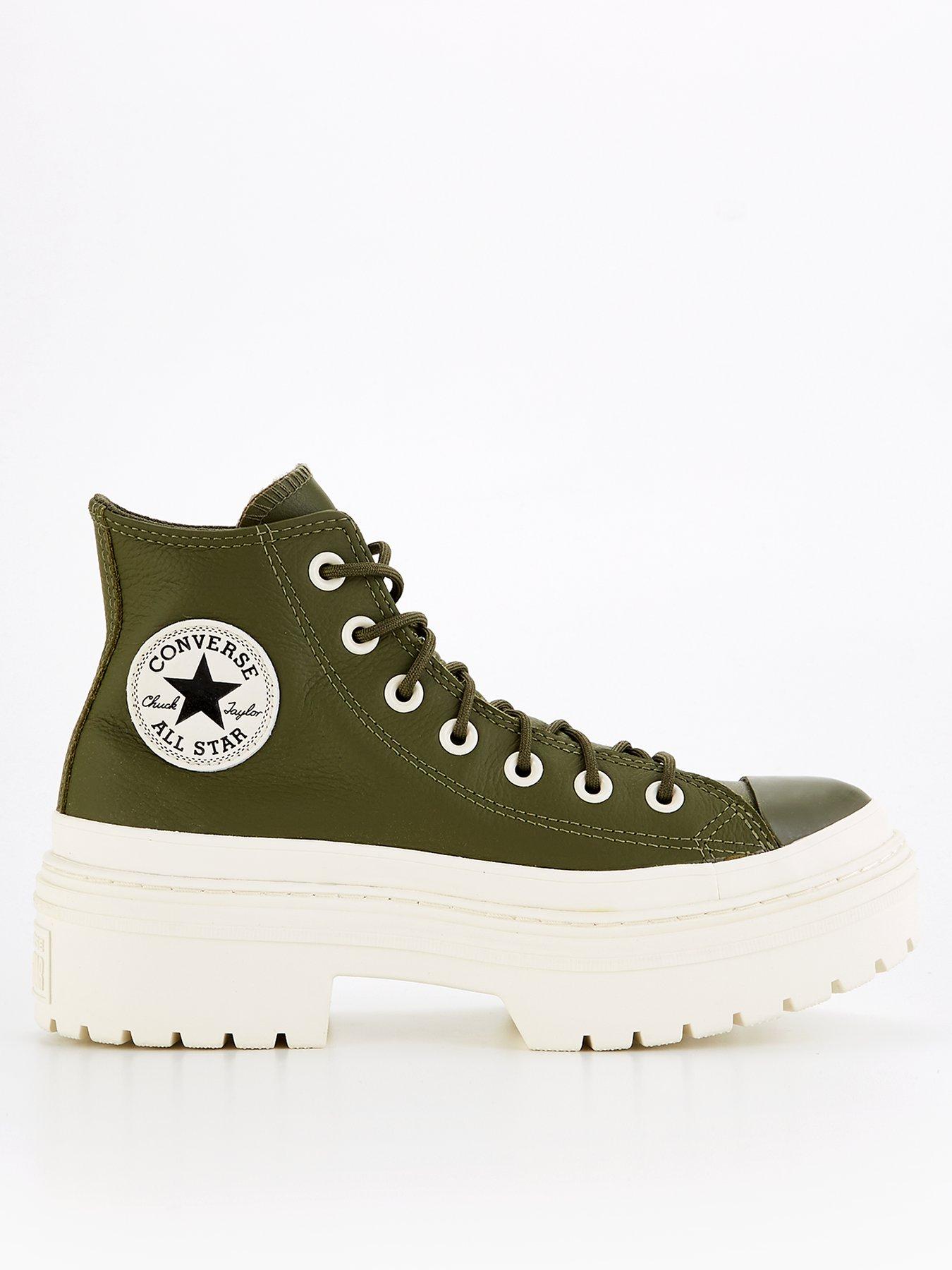 undefined Womens Thinsulate Chuck Taylor All Star Lugged Heel Trainers - Green