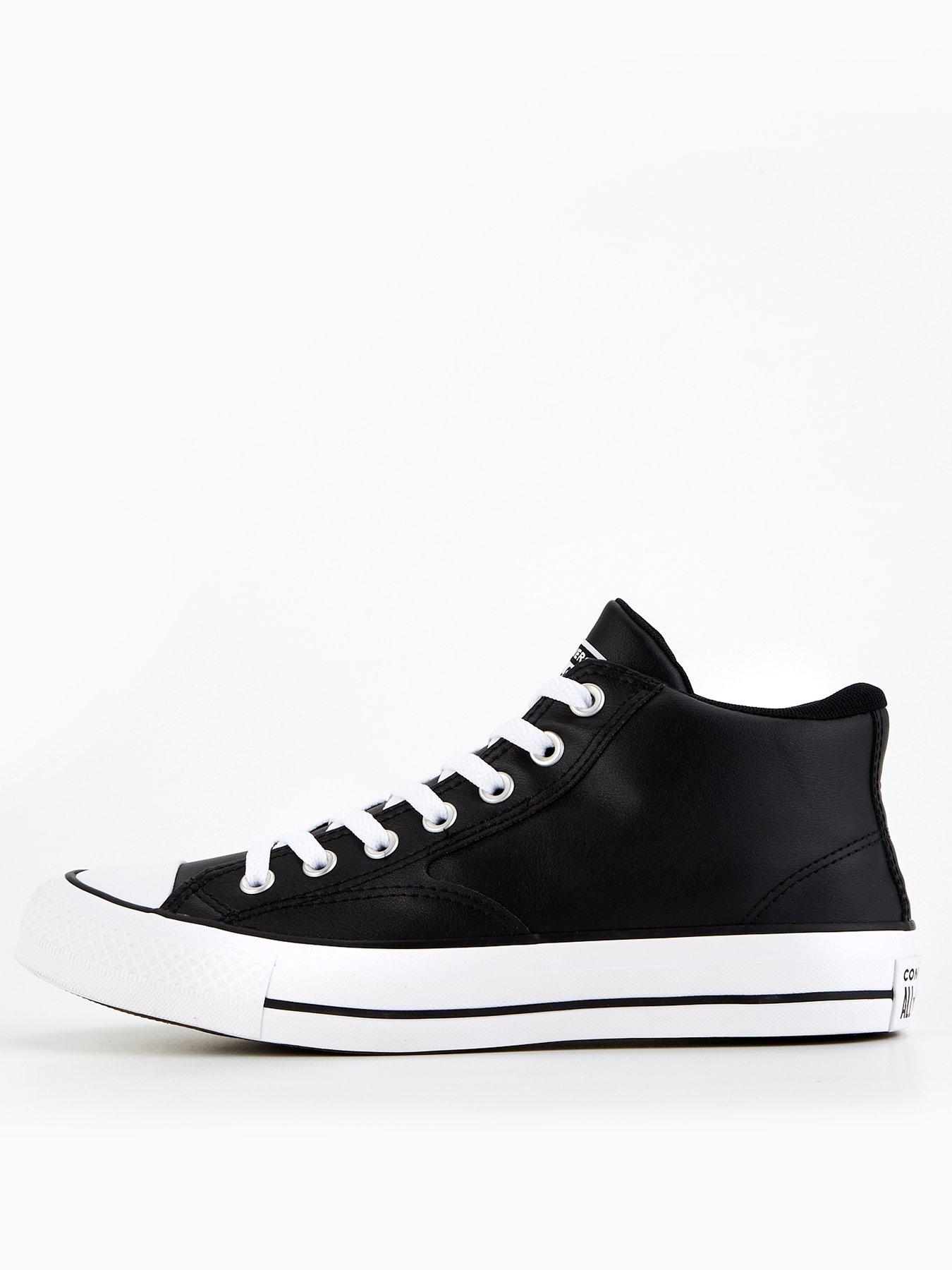 undefined Mens Malden Street Mid Top Trainers - Black/white