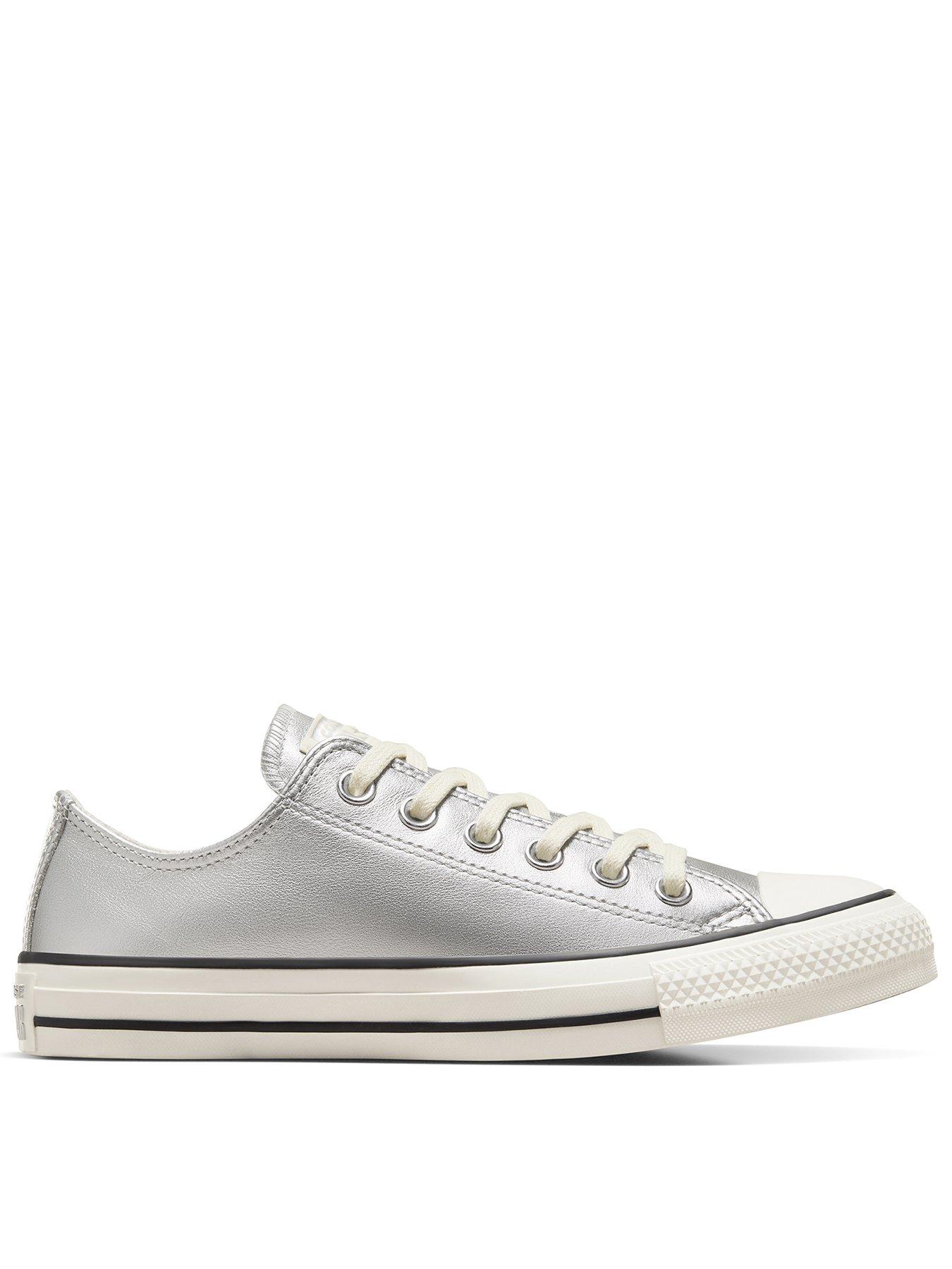 Converse Womens Metallic Ballet Synthetic Ox Trainers - Metallic - Multi, Multi, Size 5, Women