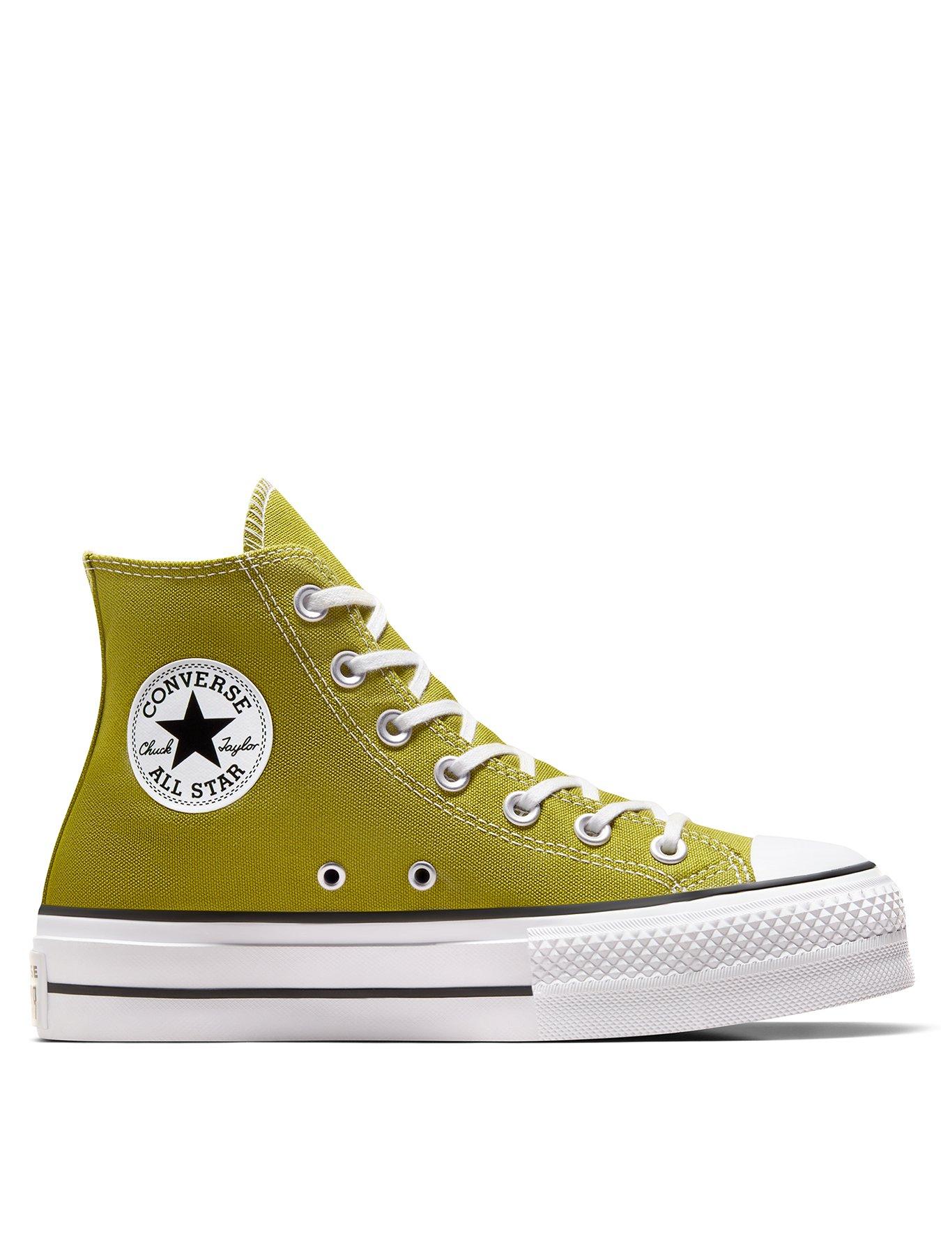 Converse Womens Lift Seasonal Color High Tops Trainers Khaki Very