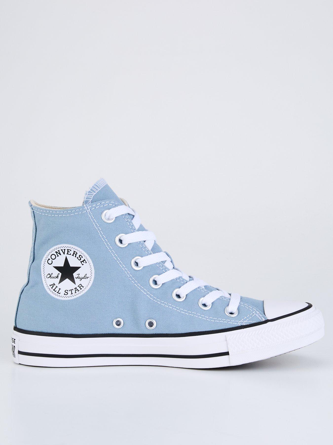 Womens Canvas Hi Trainers Blue