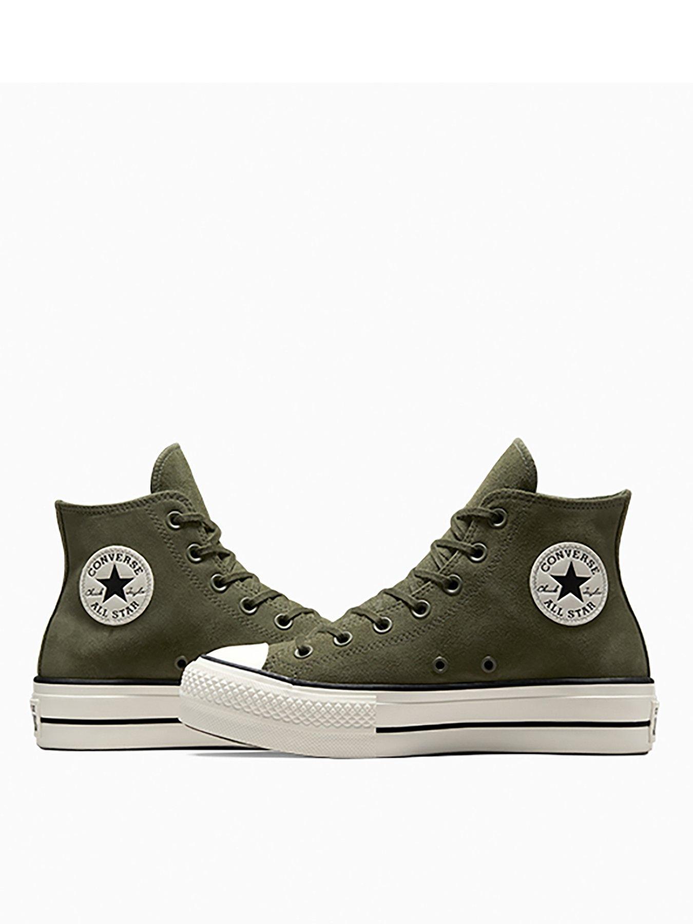 Street Green Suede Converse Hi Tops Converse Men Chuck 70 Green