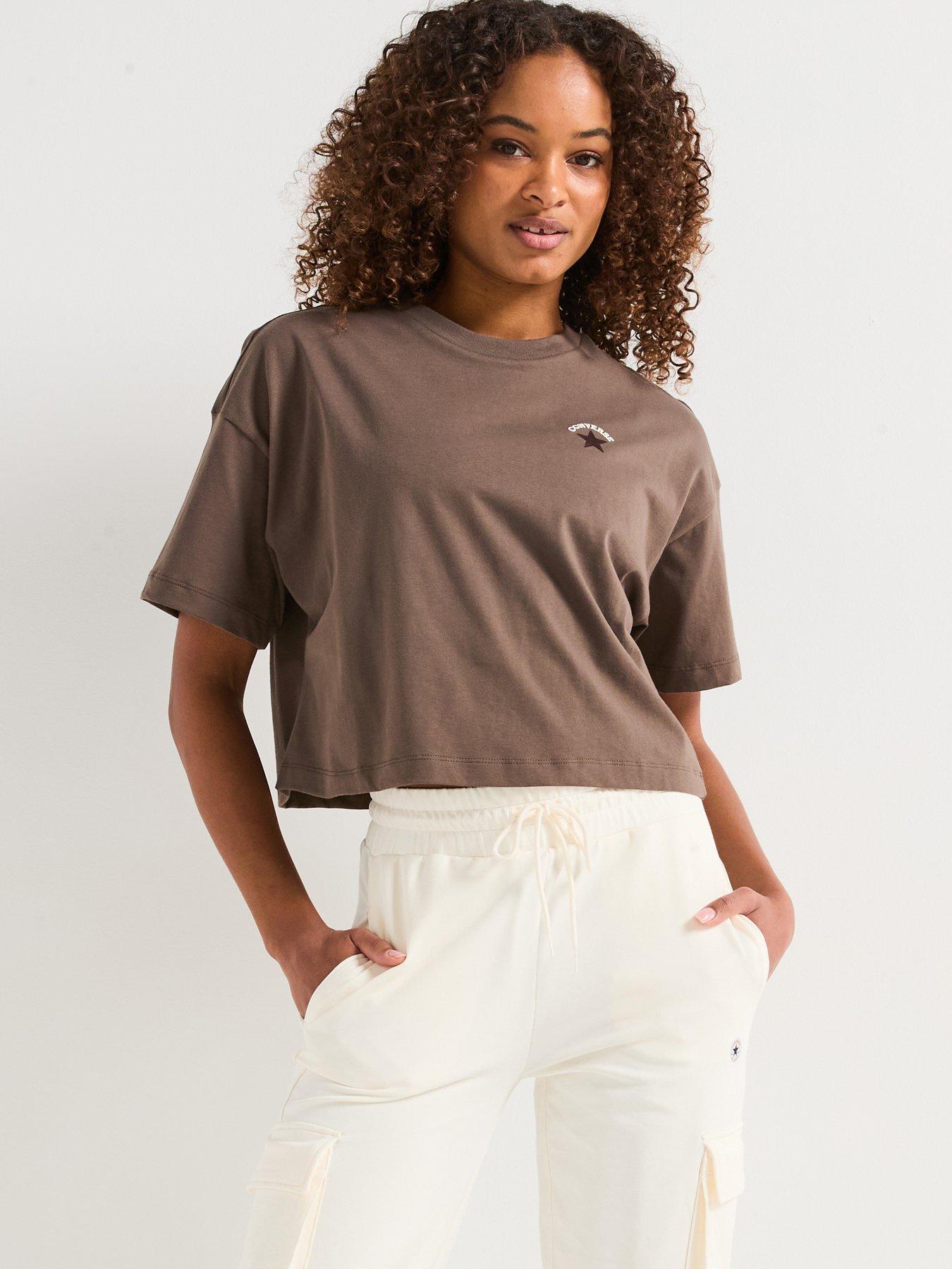 Image 1 of 5 of Converse Womens Chuck T-Shirt - Khaki
