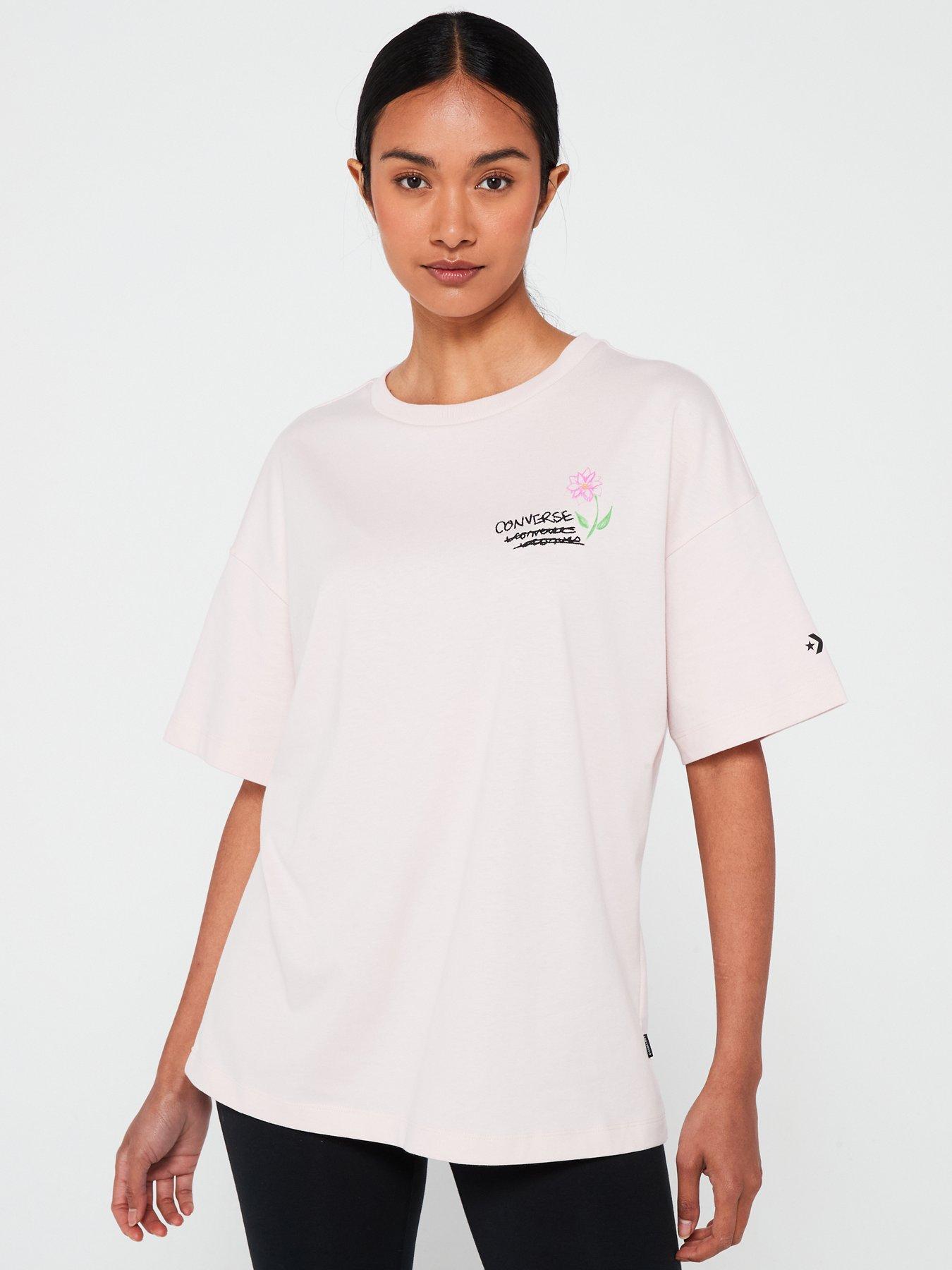 Converse t shirt womens sale online