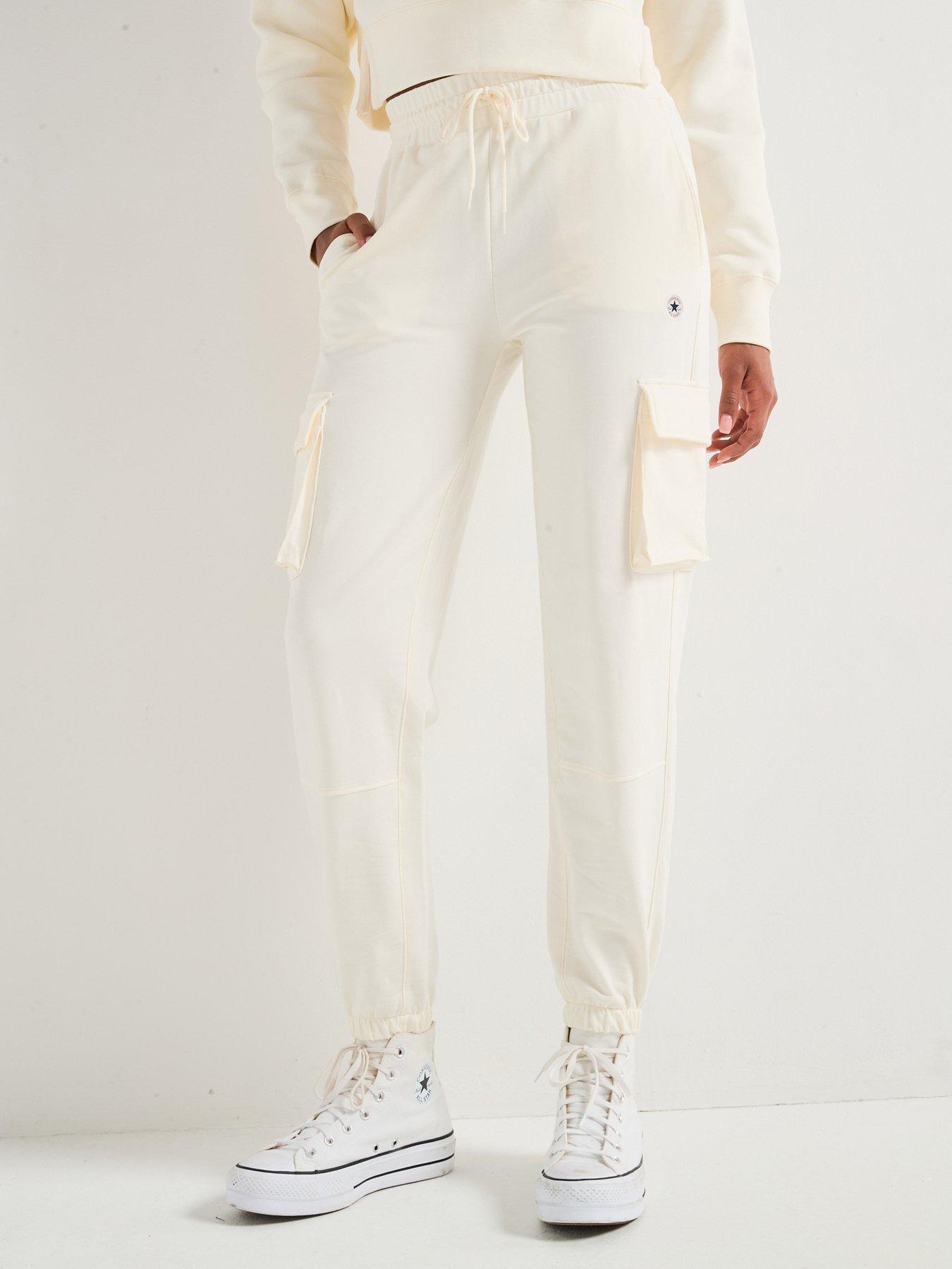 undefined Womens Chuck Taylor Cargo Jogger - Erget - White