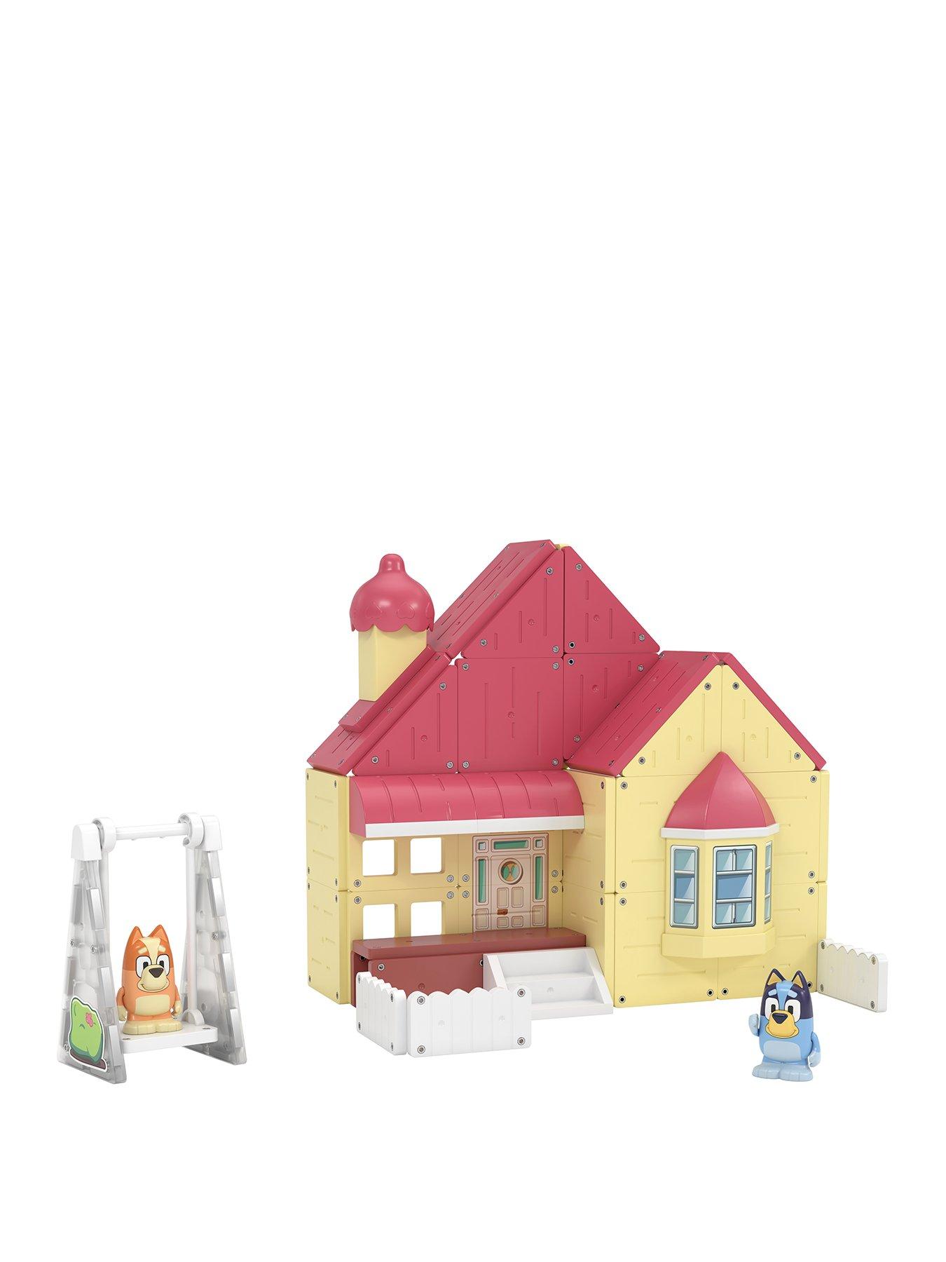 Tile town bluey heeler home magnetic tiles playset very