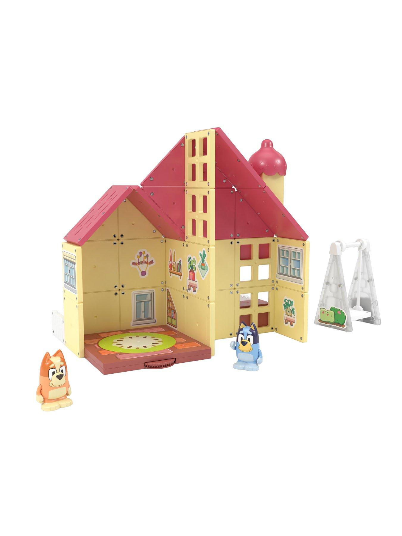 Tile town bluey heeler home magnetic tiles playset very co uk