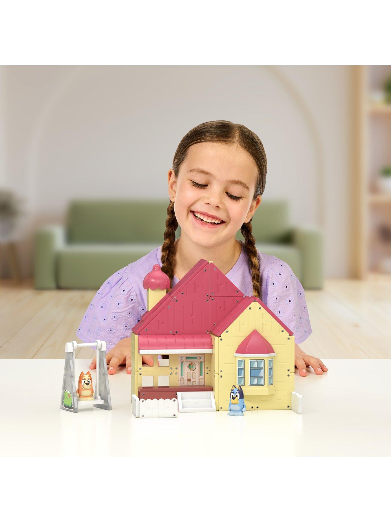 Image 4 of 5 of Tile Town Bluey Heeler Home Magnetic Tiles Playset