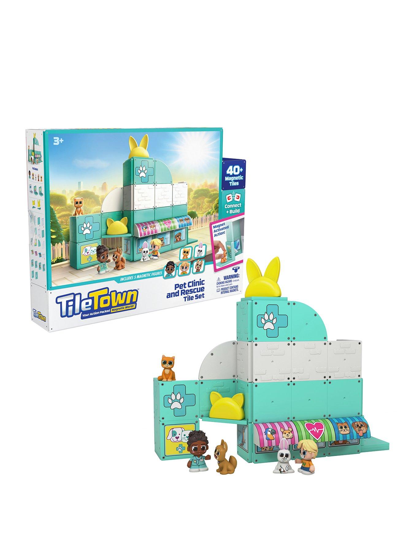 Tile Town Pet Vet Magnetic Tiles Playset