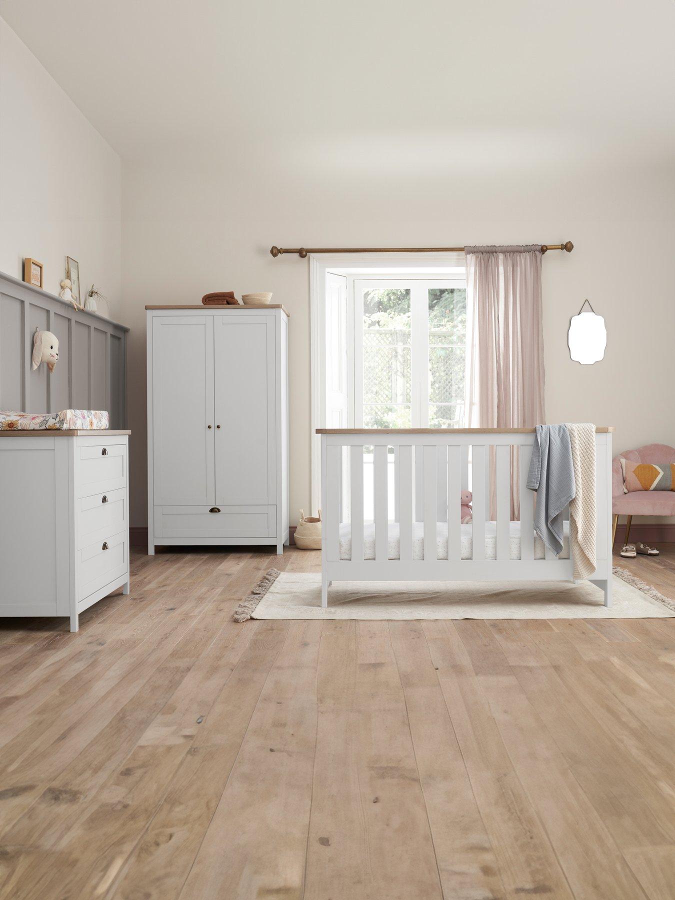 undefined Verona 3 Piece Room Set - White/Oak