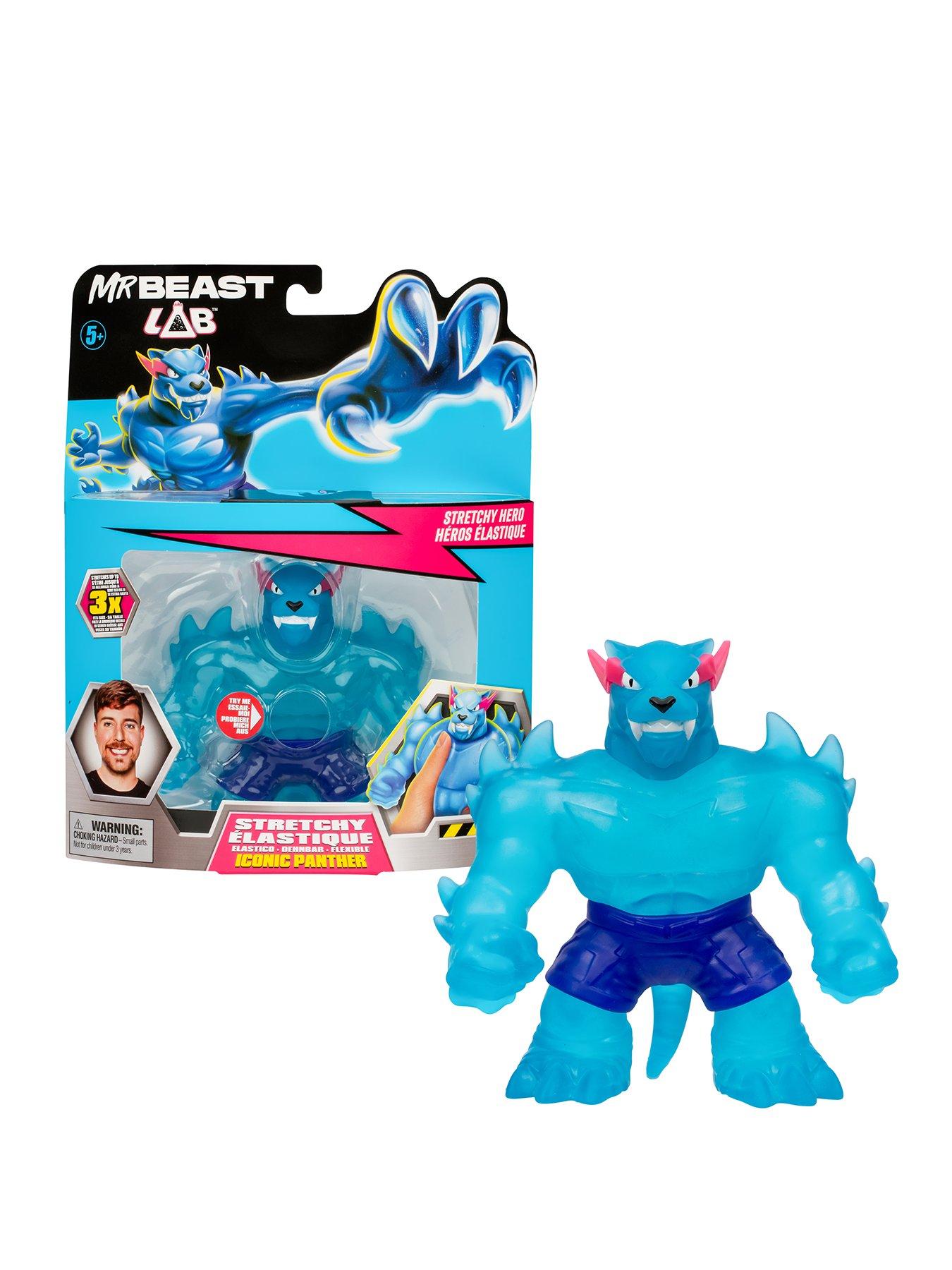 undefined Heroes of Goo Jit Zu MrBeast Lab Stretchy Hero Hypercharged Panther Figure