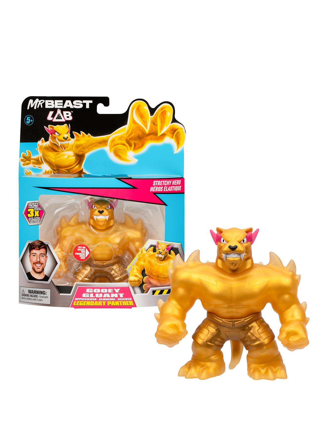 undefined Heroes of Goo Jit Zu MrBeast Lab Stretchy Hero Hypercharged Panther Figure
