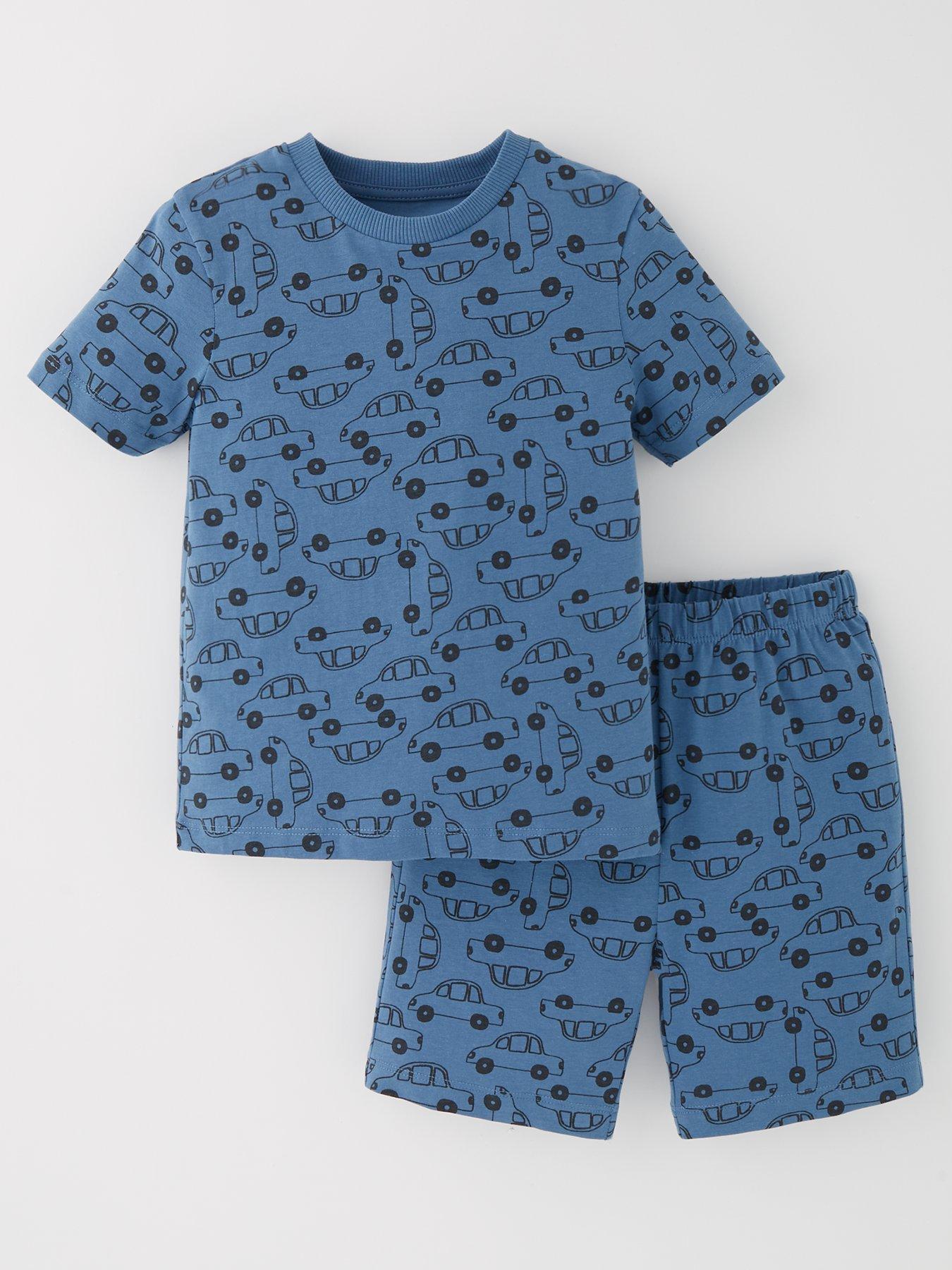Image of Everyday Boys Transport Shortie Pyjama Set - Multi