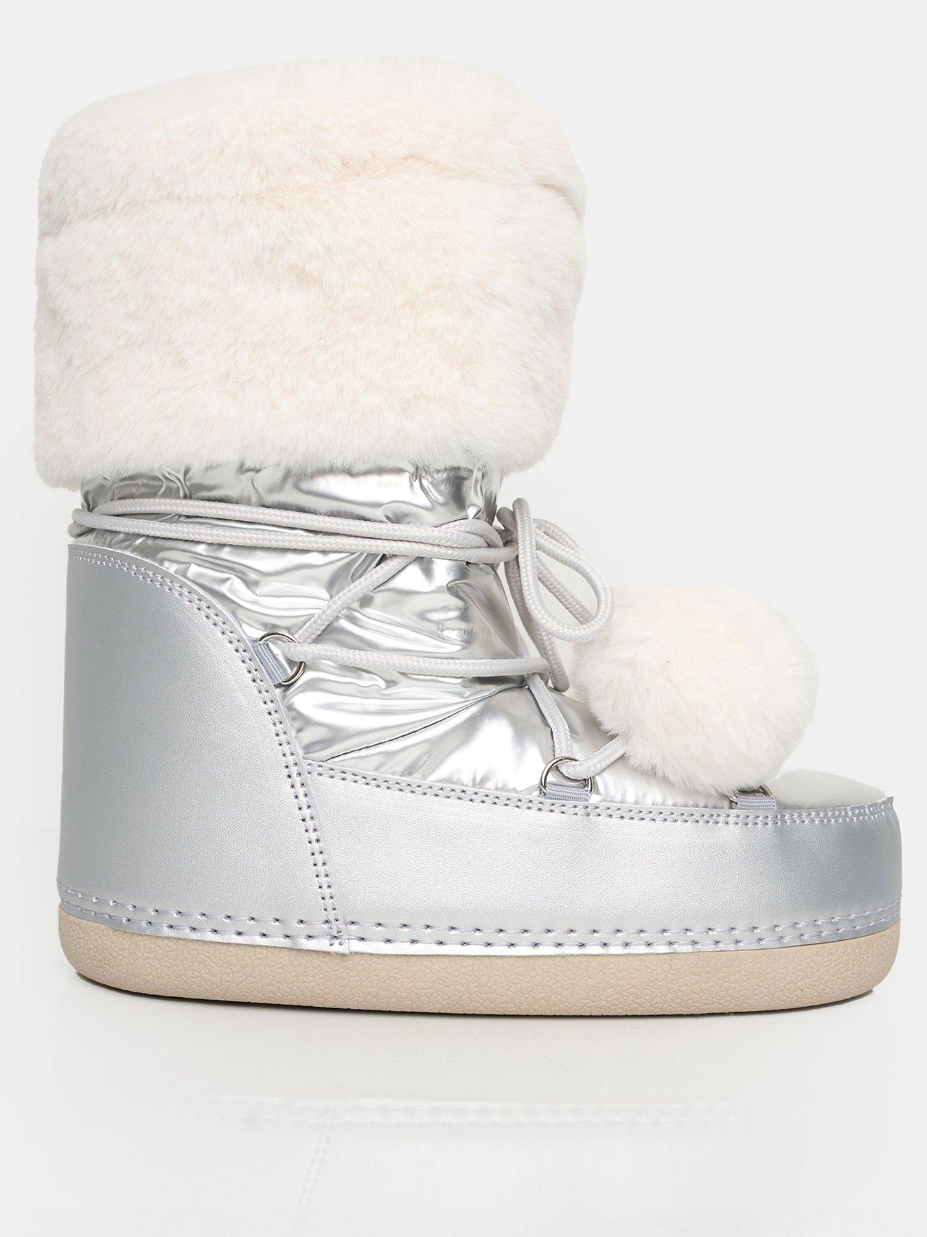 Public desire silver boots online