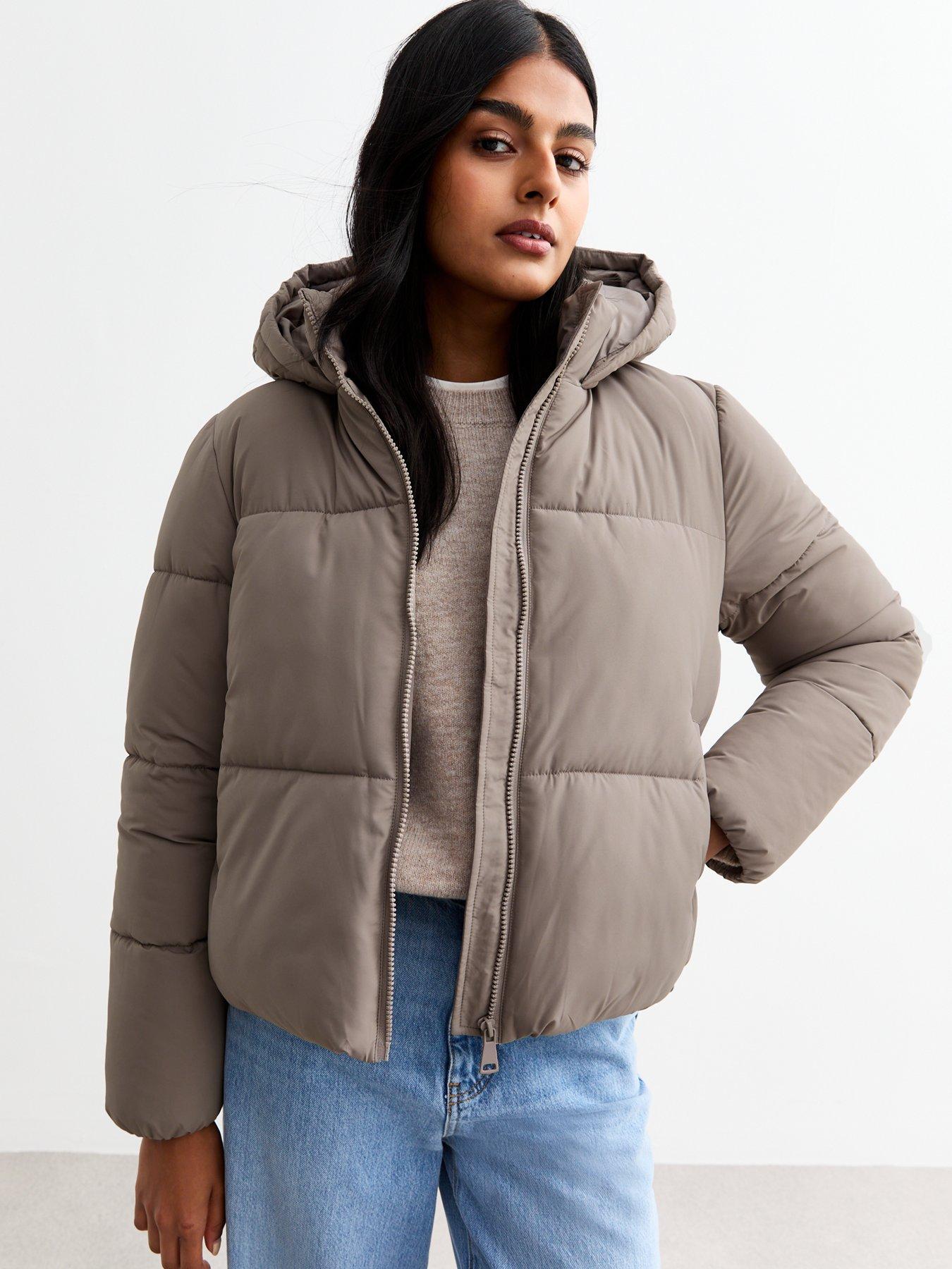 Cropped puffa coat hot sale