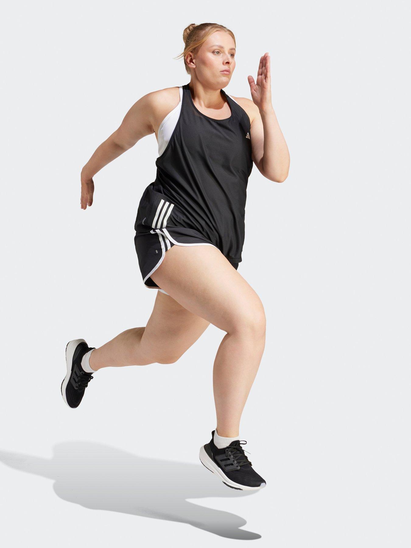 adidas Womens Plus Size Running Own The Run Tank - Black | Very